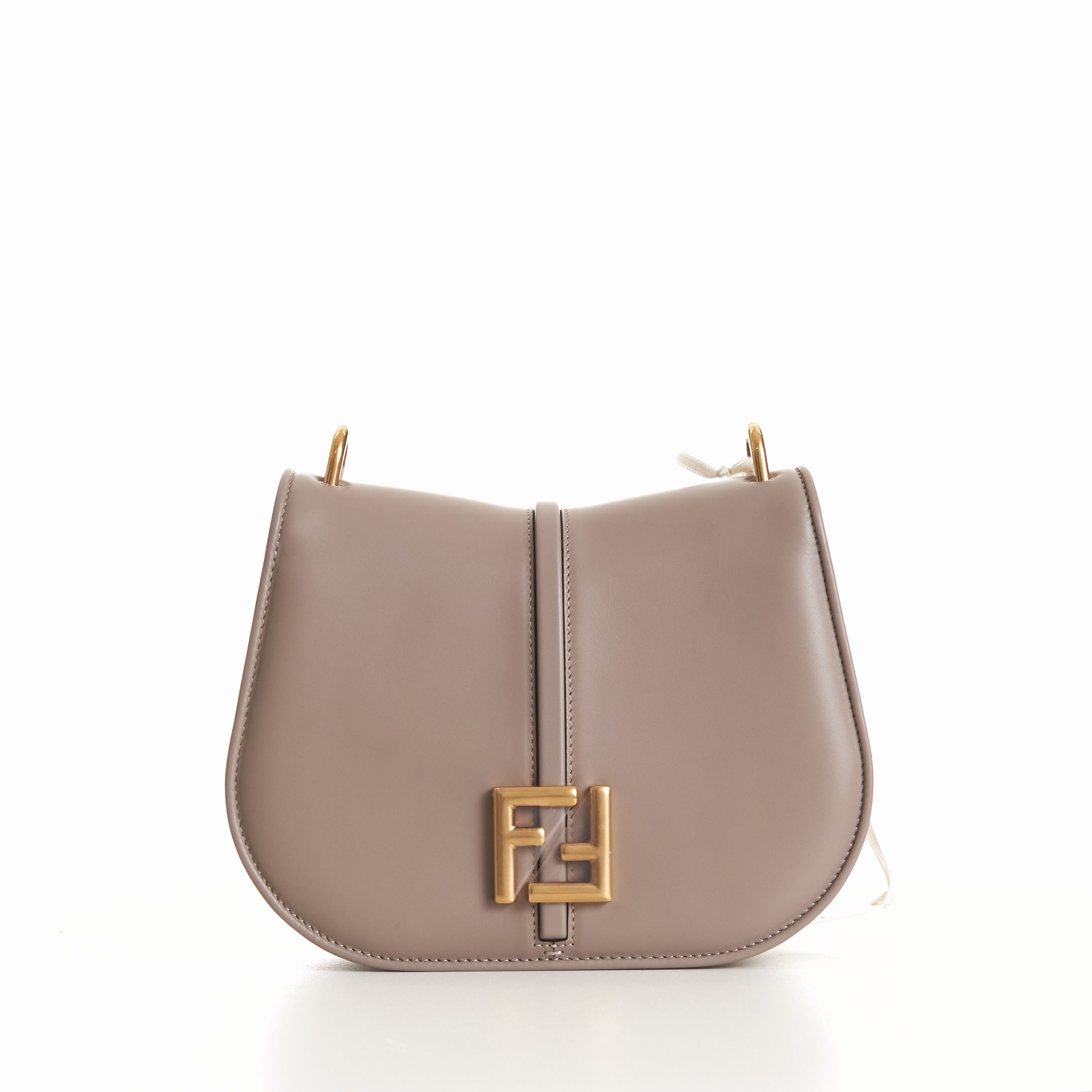 Fendi C’mon Medium Dove-Gray Smooth Full-grain Leather Bag Size ONE SIZE - 1 Thumbnail