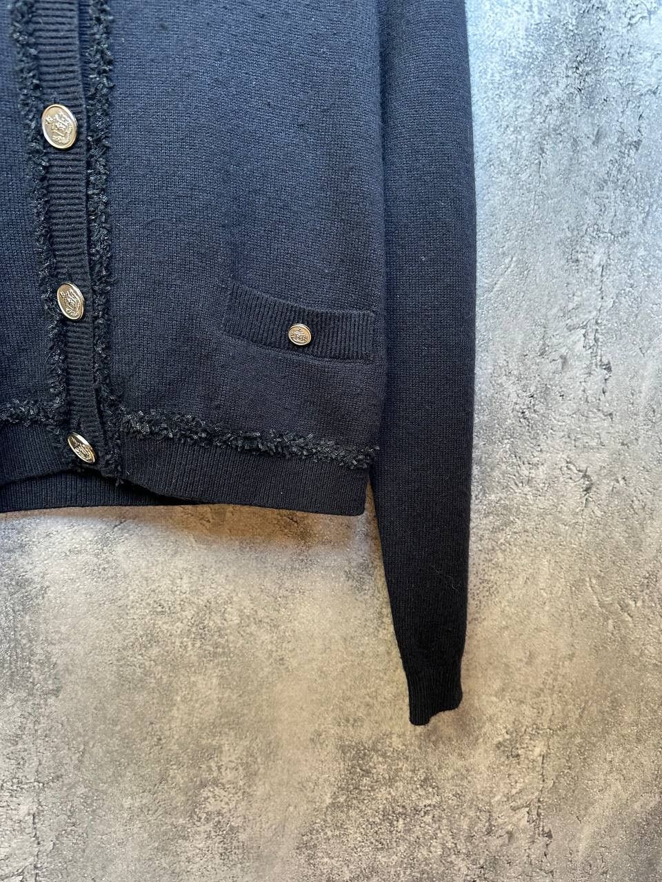 Other Claudie Pierlot Paris Wool Blend Cardigan Sweater Gold Crest Size S / US 4 / IT 40 - 9 Thumbnail