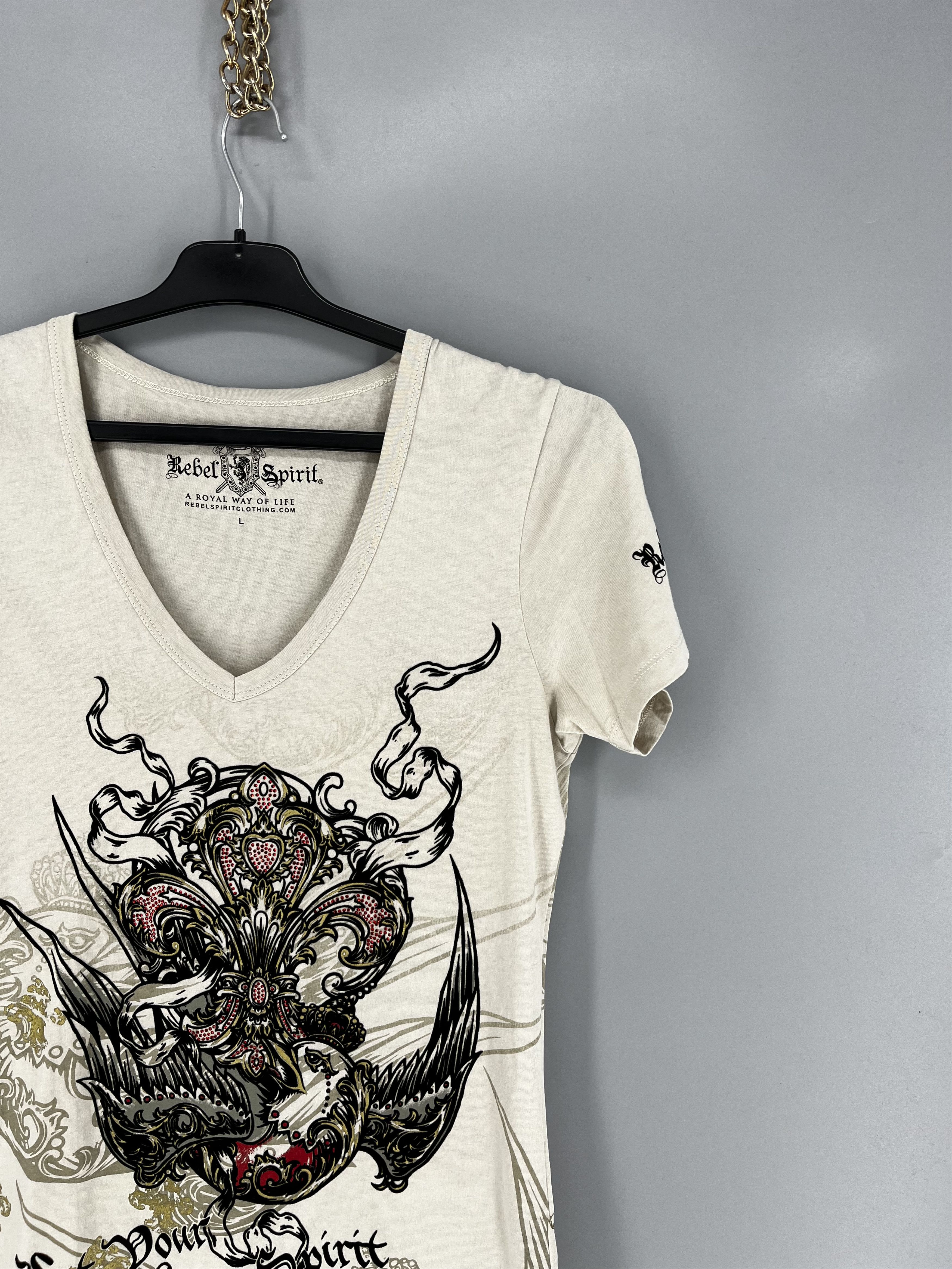 Affliction Vintage Y2K Rebel Spirit AllOver Eagles Wings Ed Hardy Style Size L / US 10 / IT 46 - 5 Thumbnail