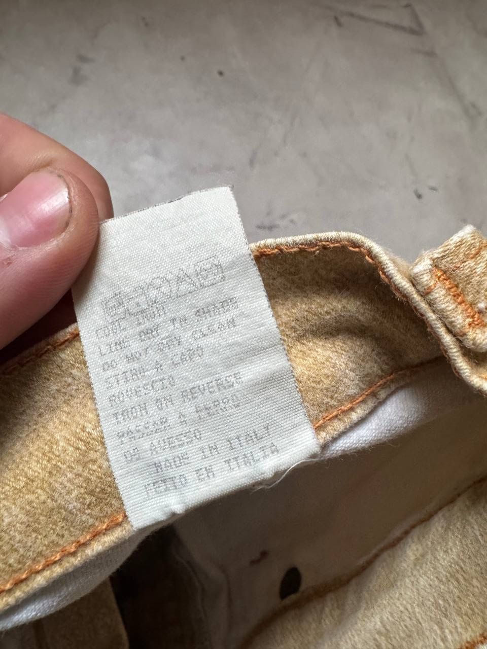 Roberto Cavalli Cavali jeans Sand washed denim pants vintage Size 29" - 11 Thumbnail