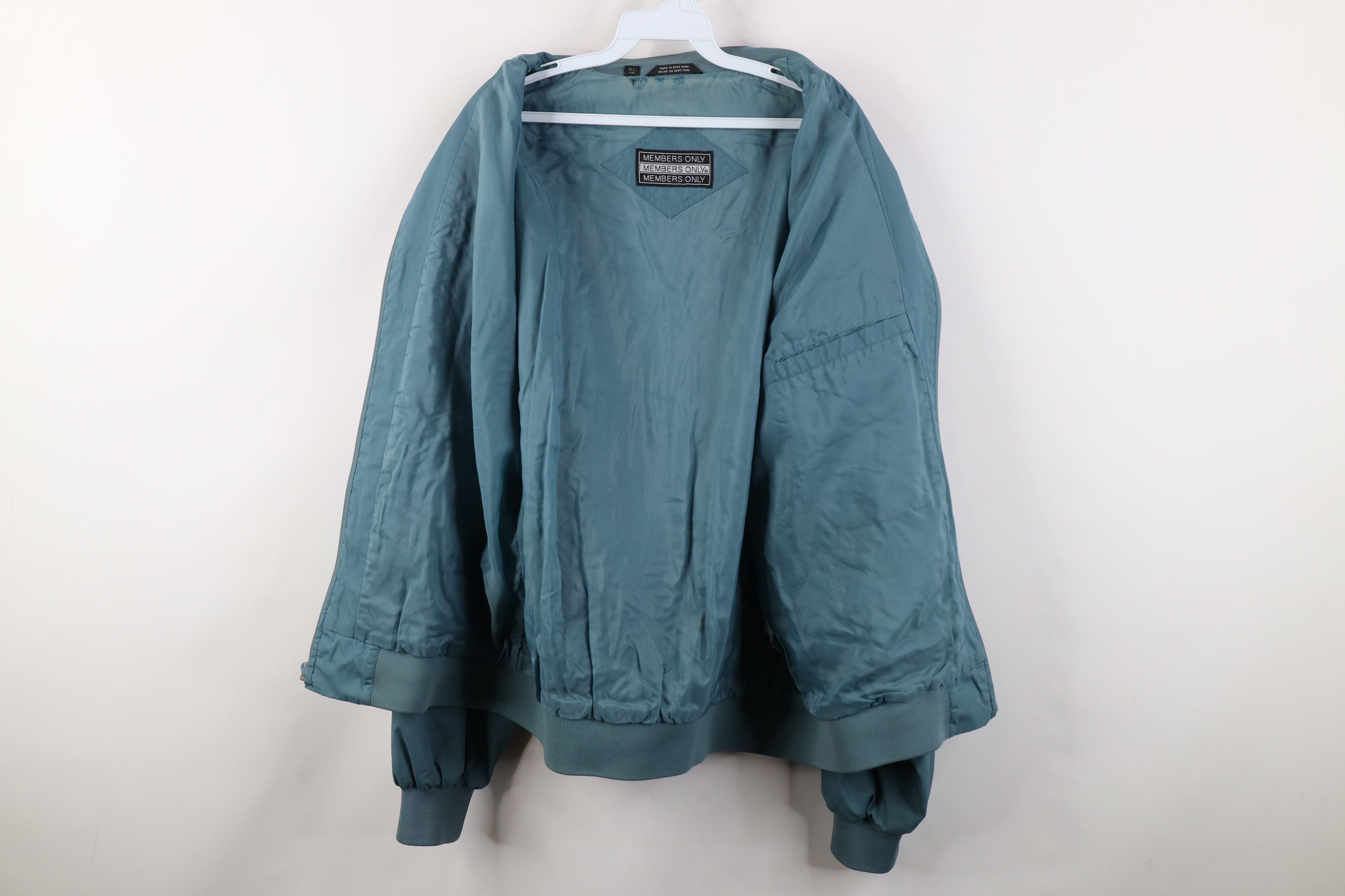 Vintage Vintage 80s 90s Members Only Cafe Racer Bomber Jacket Teal Size US XL / EU 56 / 4 - 10 Thumbnail