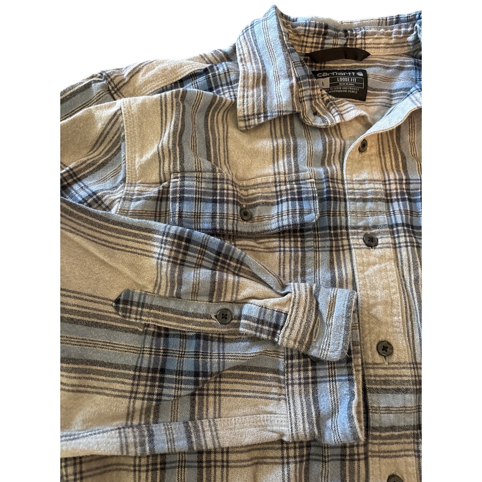 Carhartt Carhartt Loose Fit Flannel Button-Down Shirt | L | Men’s Size US L / EU 52-54 / 3 - 5 Thumbnail