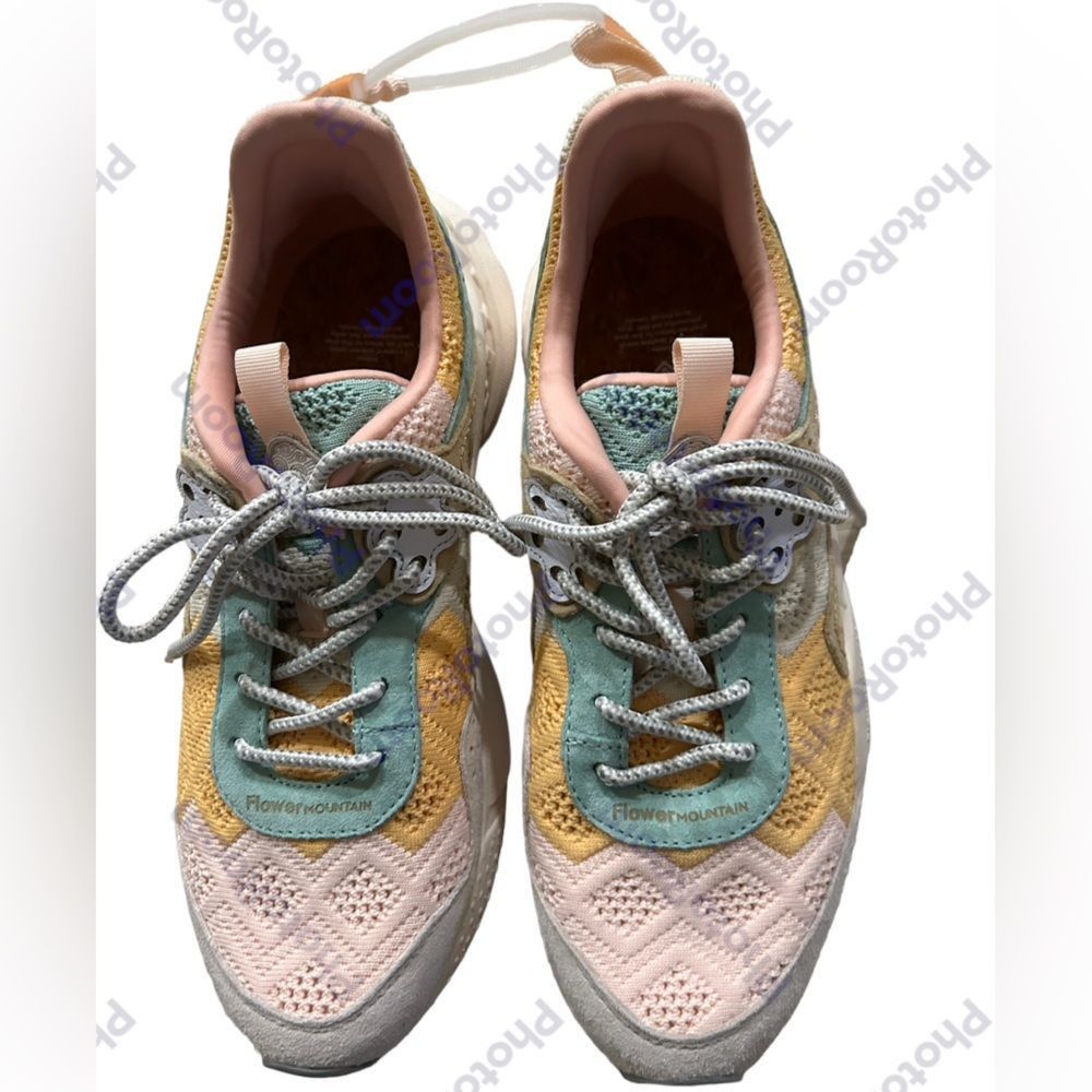 image of Flower Mountain Sneakers, Pastel Colors, Unisex, Size Men’S in Pink, Men's