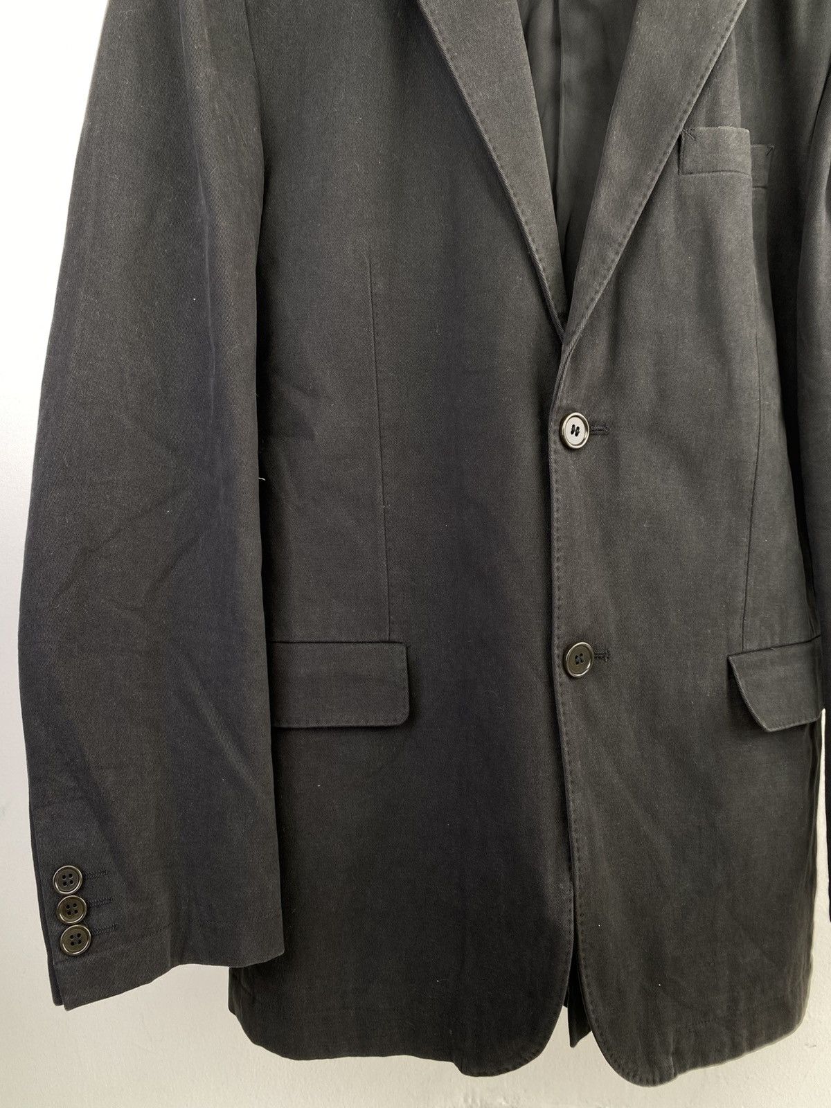 Yohji Yamamoto Vintage 90's A.A.R Yohji Design Studio Cotton Blazer Jacket Size US L / EU 52-54 / 3 - 7 Thumbnail