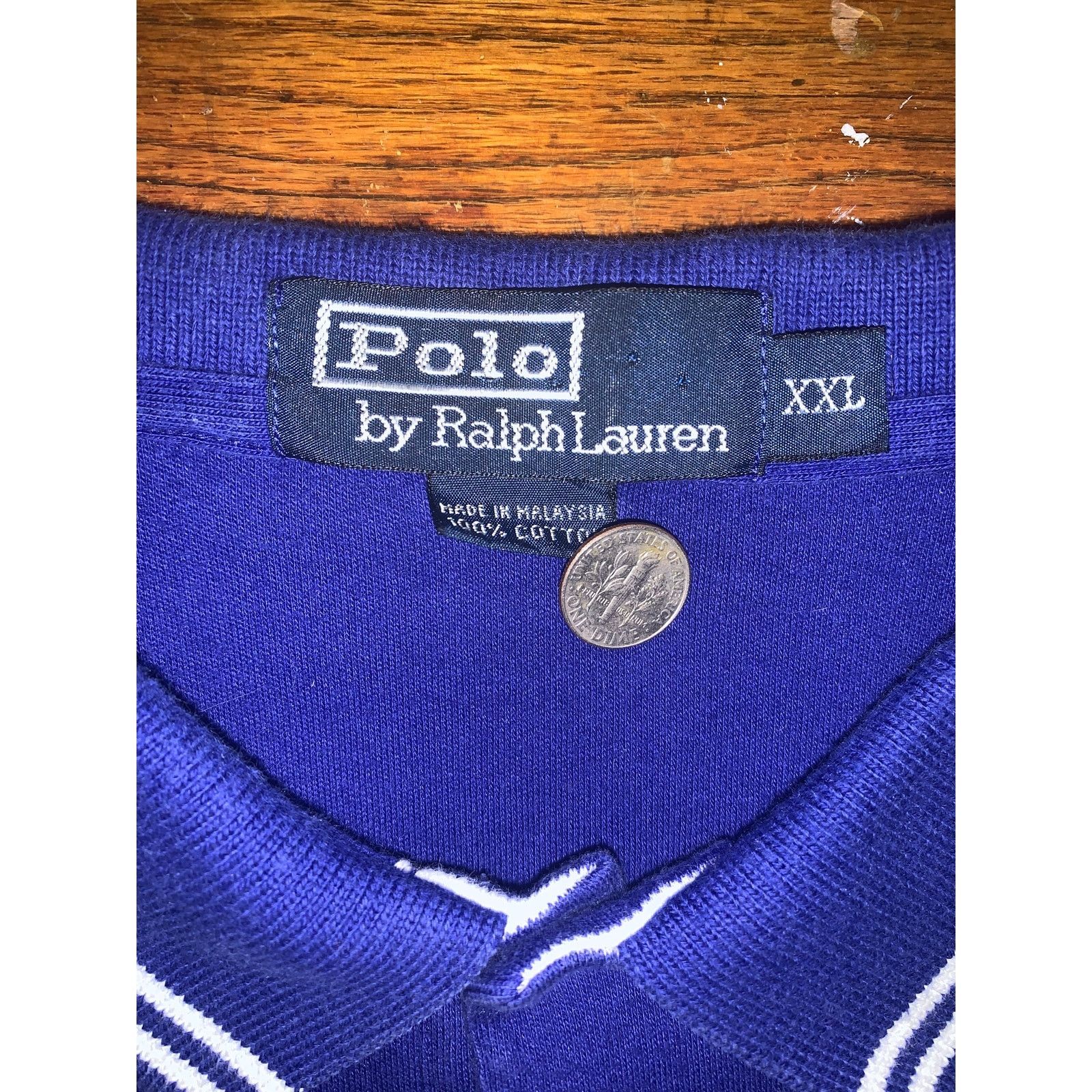 Polo Ralph Lauren Polo Ralph Lauren Polo Shirt Mens 2XL Blue Stripe Red Pony Size US XXL / EU 58 / 5 - 4 Thumbnail