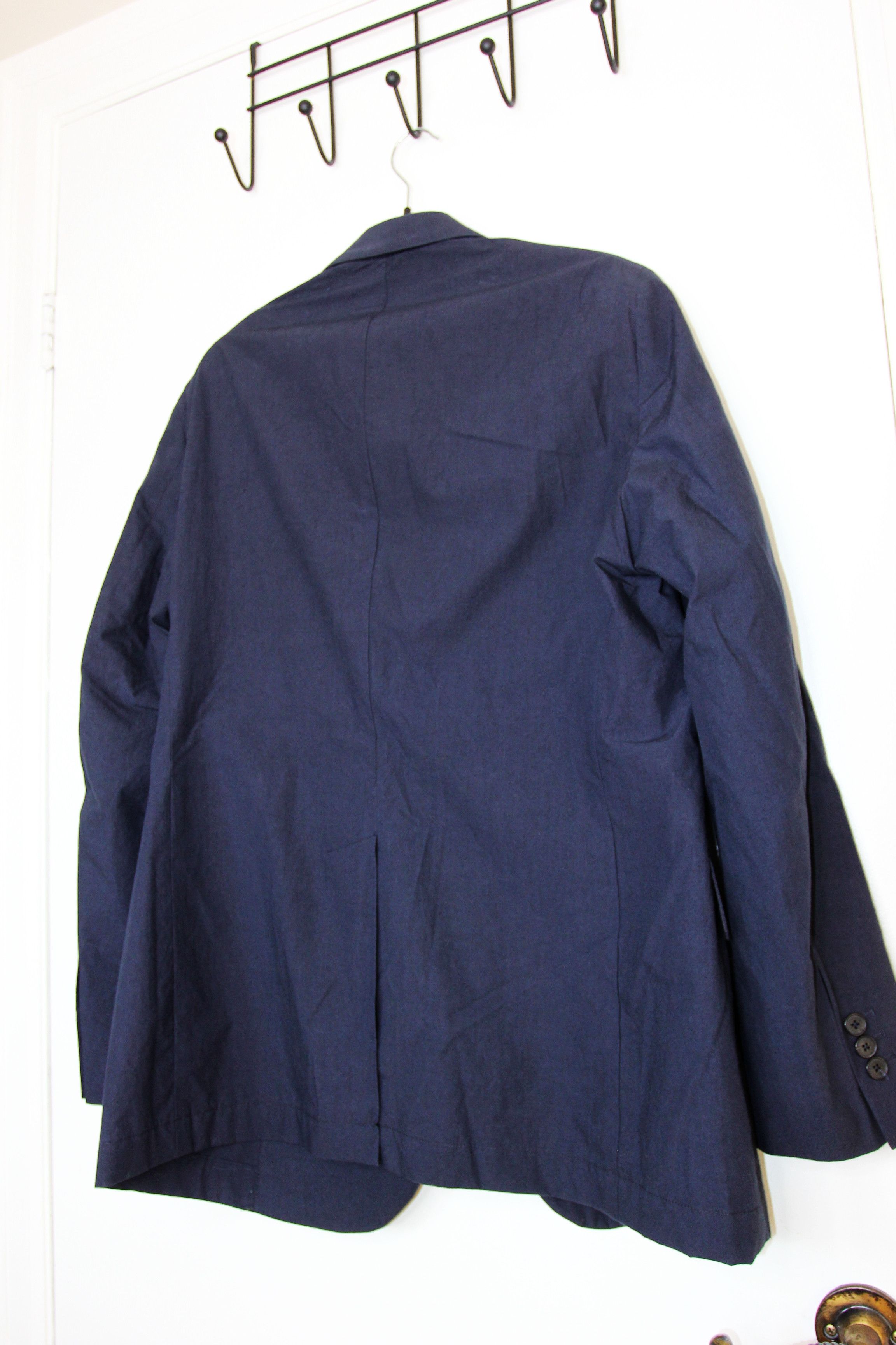 Other BNWT SS24 ECOLE DE PENSEE NAVY POPLIN JACKET 48 Size US M / EU 48-50 / 2 - 7 Thumbnail