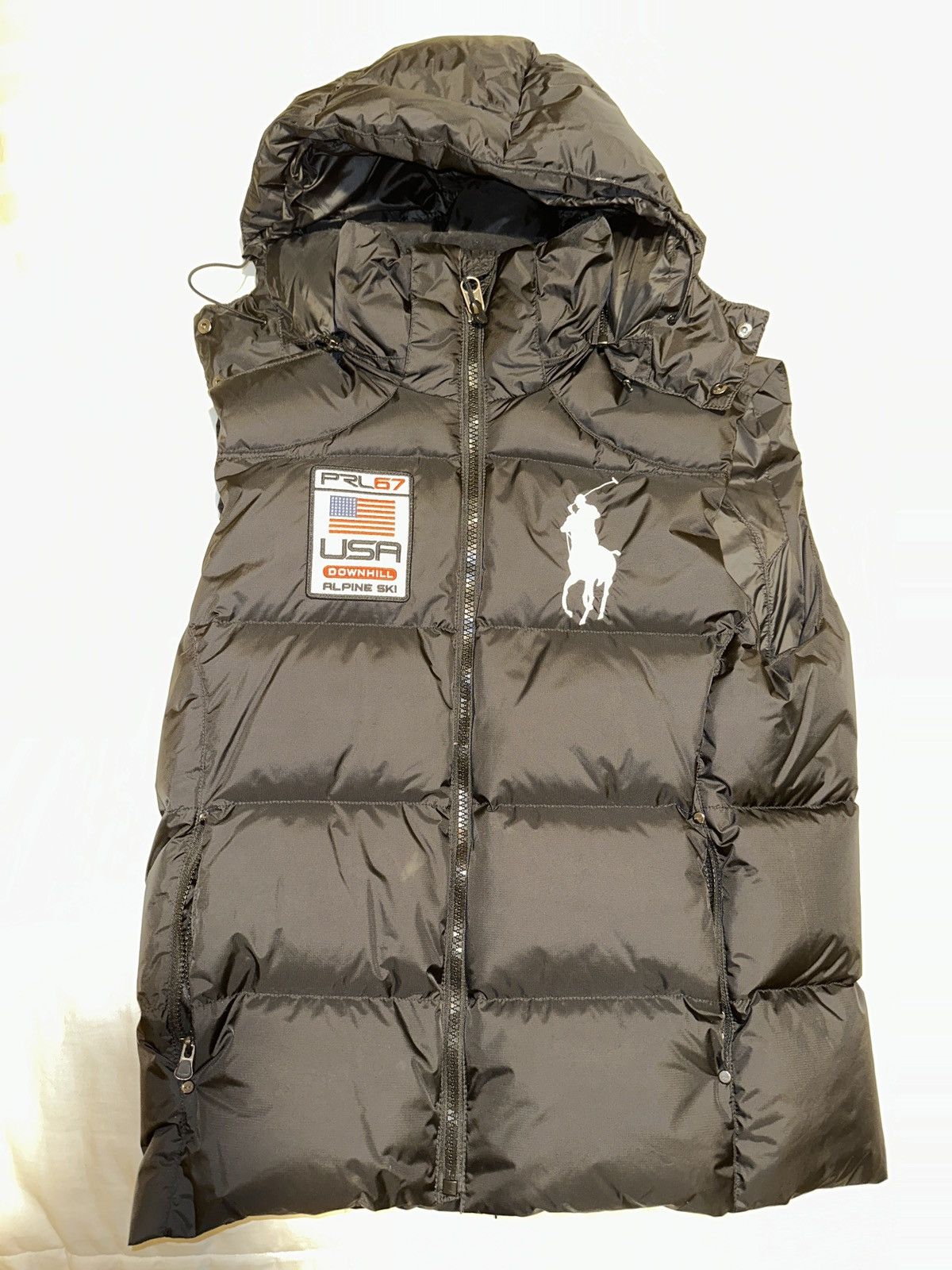 Polo Ralph Lauren Polo Downhill Ski Vest w/ Hood Size US M / EU 48-50 / 2 - 6 Thumbnail