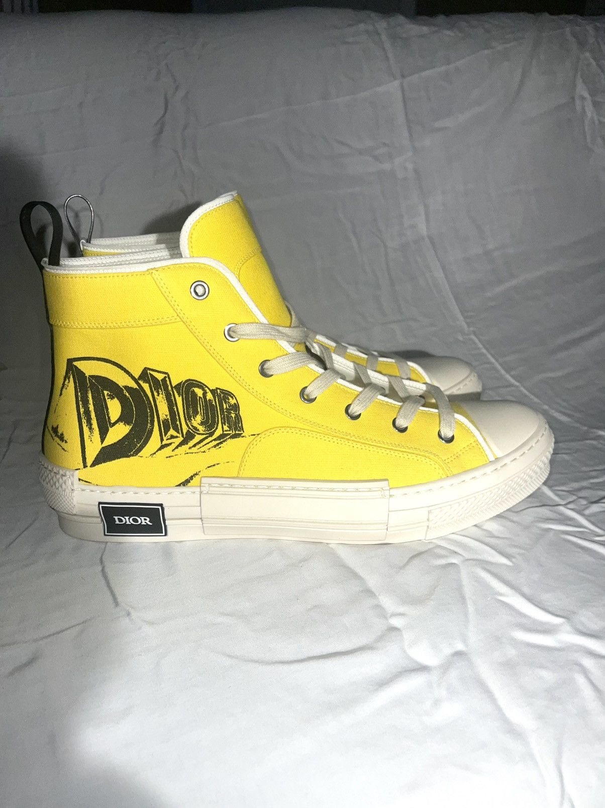 Dior Dior B23 High Top Yellow Astero-Dior Size US 12 / EU 45 - 11 Thumbnail
