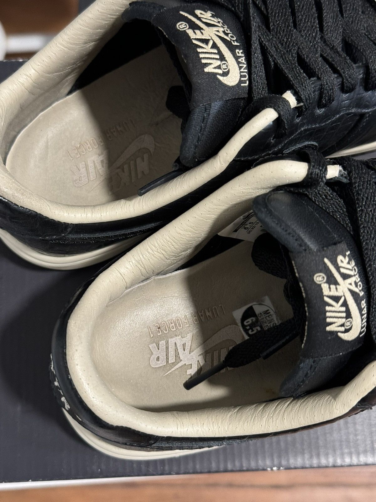 Fragment Design × Nike Nike Fragment Design Lunar Force 1 Prm Low Croc M 6.5 w/ Box Size US 6.5 / EU 39-40 - 5 Thumbnail