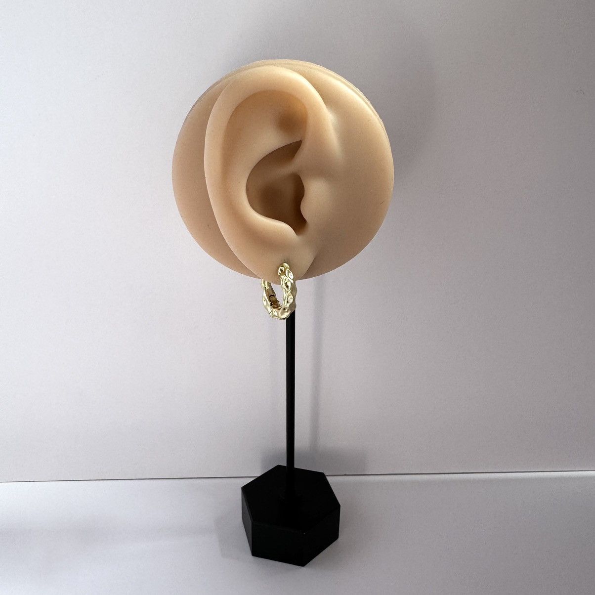 Designer Irregular Small Gold Hoop Earrings for Women Size ONE SIZE - 5 Thumbnail