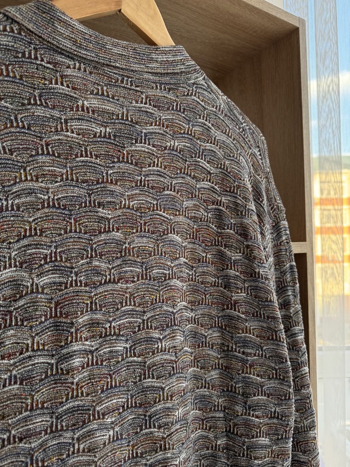 Missoni × Vintage Vintage Example by Missoni Mosaic Pattern Luxury Sweatshirt Size US XL / EU 56 / 4 - 11 Thumbnail