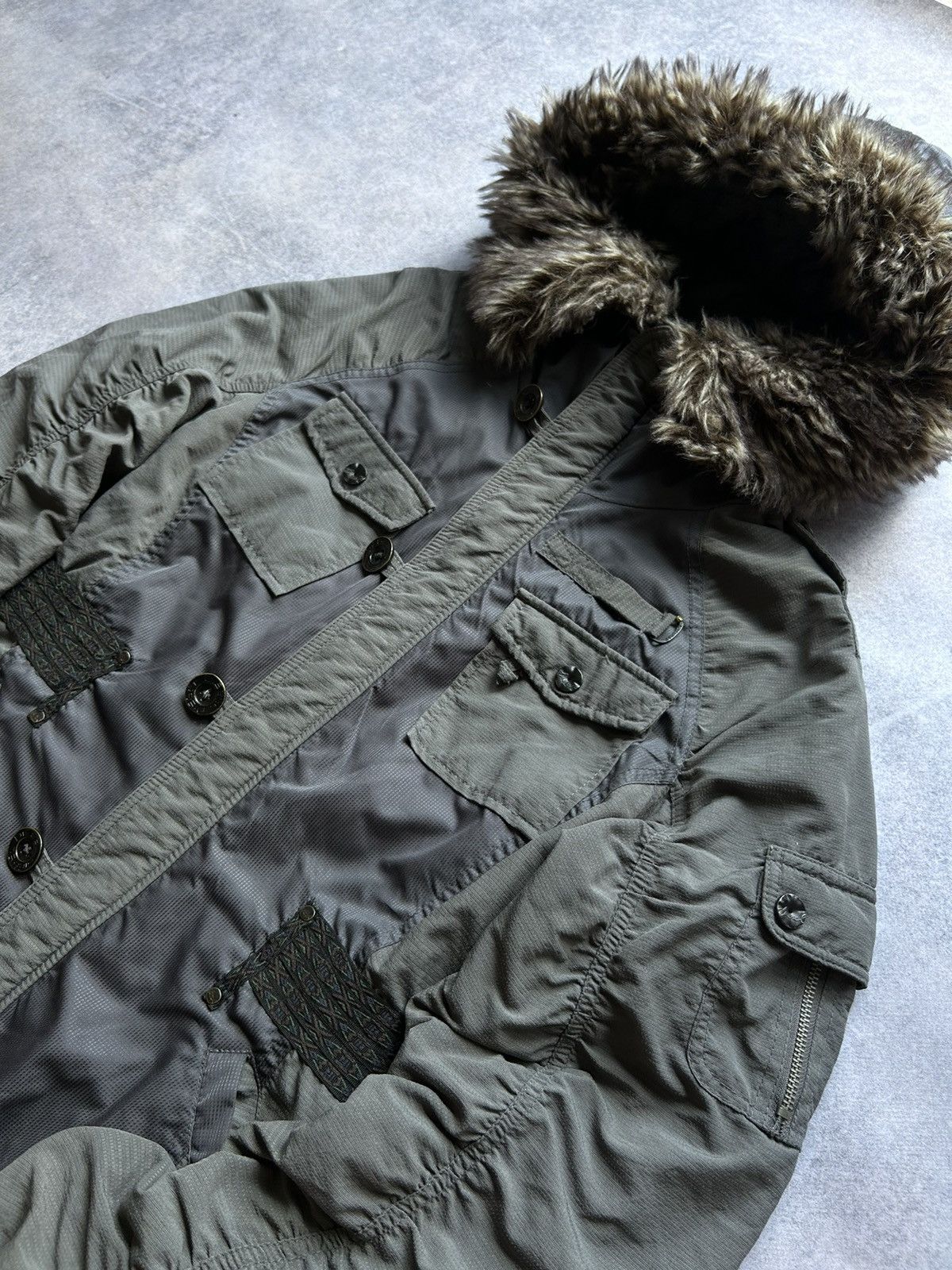 Japanese Brand Vintage Diesel Black/Gold Japanese Brand parkas jacket Size L / US 10 / IT 46 - 3 Thumbnail