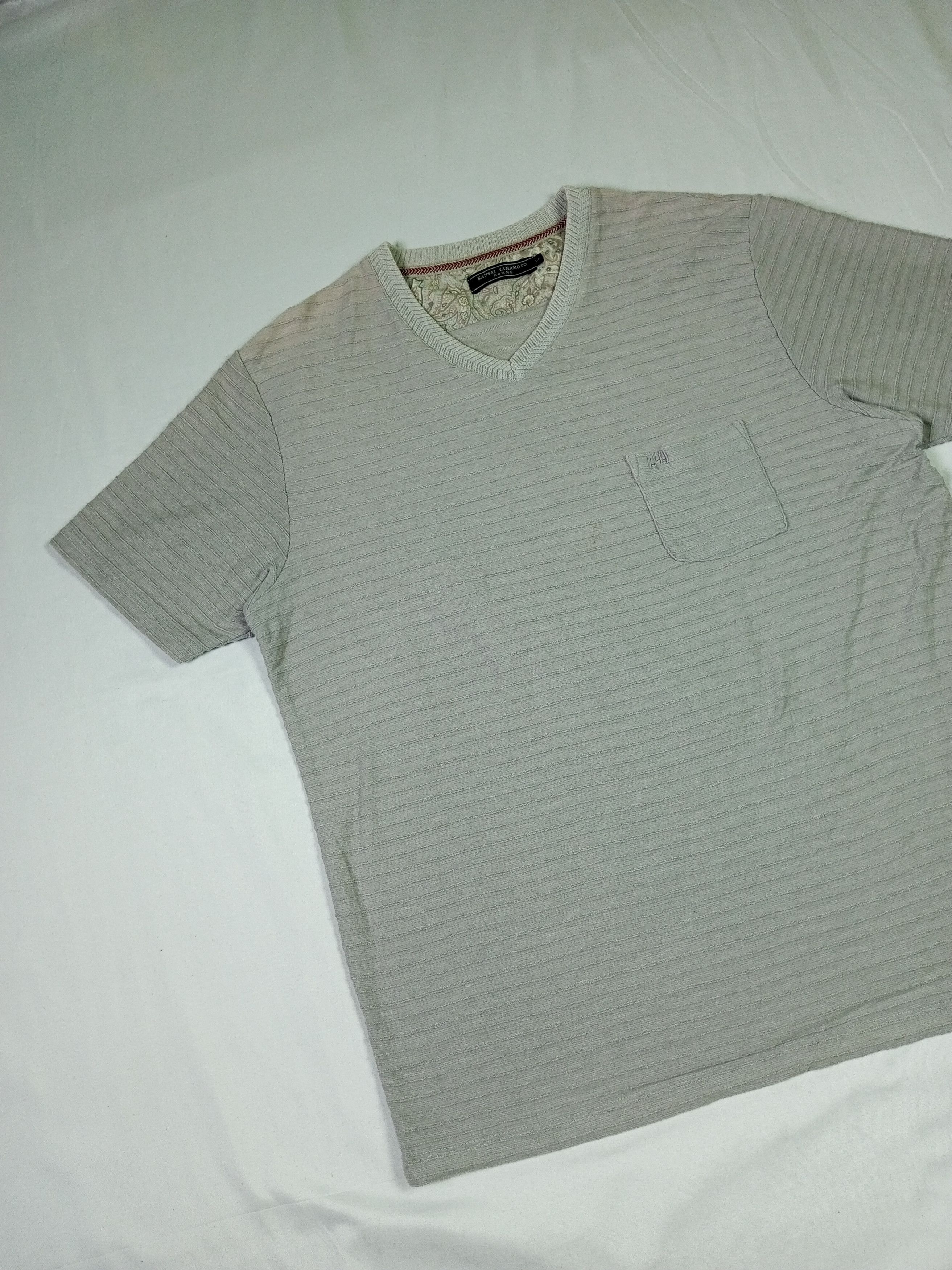 Japanese Brand × Kansai Yamamoto Kansai Yamamoto Short Sleeve v neck t-shirt Size US XL / EU 56 / 4 - 3 Thumbnail