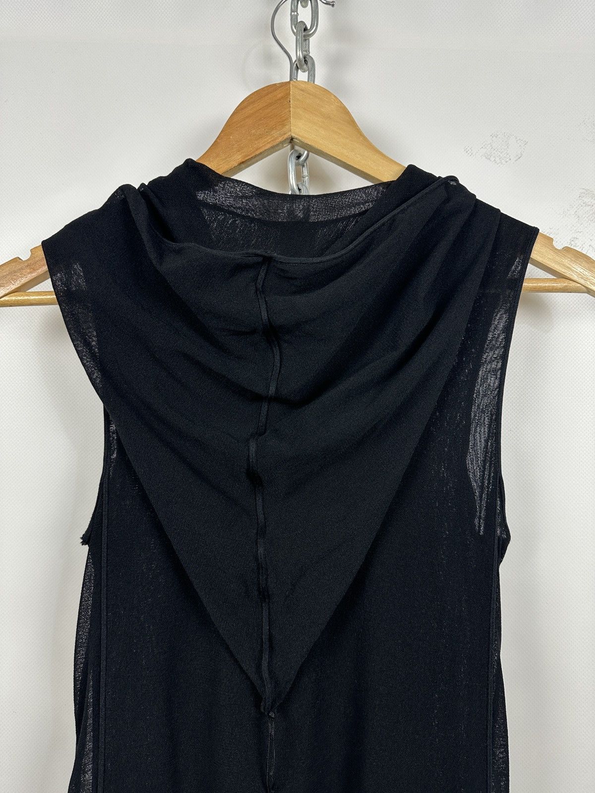 Jean Paul Gaultier Vintage Jean Paul Gaultier Black Gothic Mesh Hood Maxi Dress Size S / US 4 / IT 40 - 15 Thumbnail