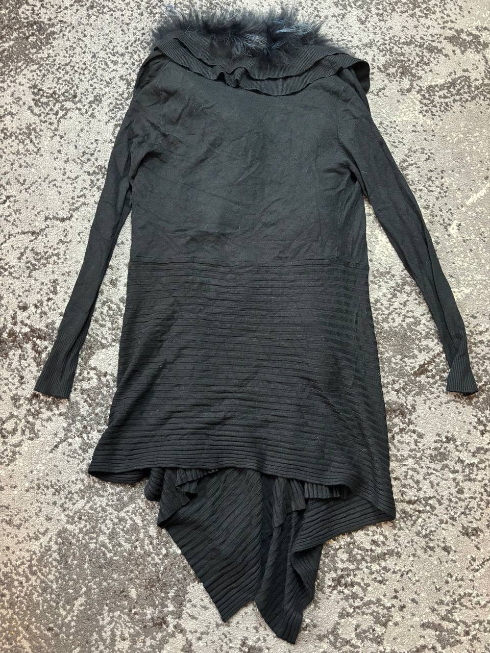 If Six Was Nine × Junya Watanabe × Le Grande Bleu (L.G.B.) Y2K Owens Style Long Fuzz Fur Collar Asymmetrical Coat Size US M / EU 48-50 / 2 - 7 Thumbnail