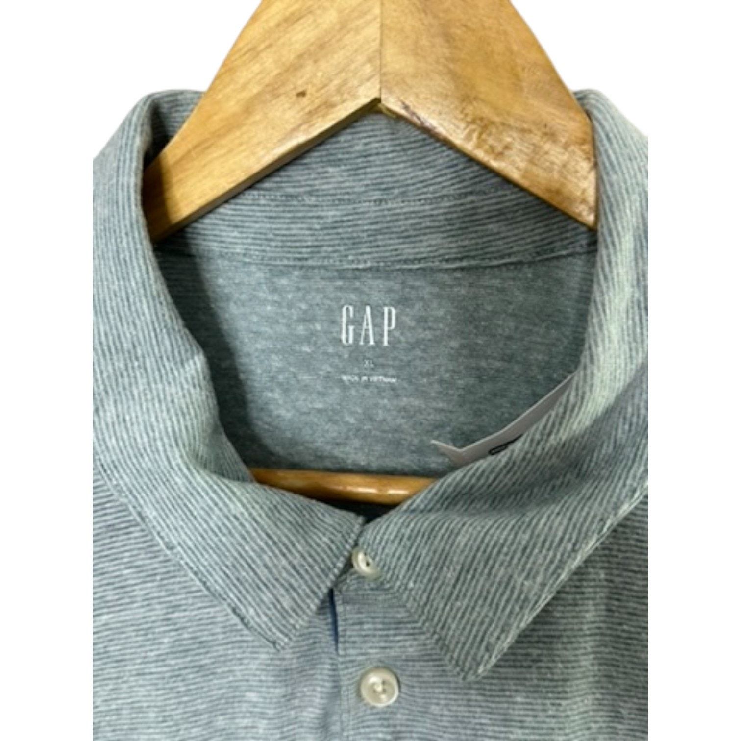 Gap Gap Blue Stripe Short Sleeve Cotton Blend Polo XL NWT Size US XL / EU 56 / 4 - 7 Thumbnail