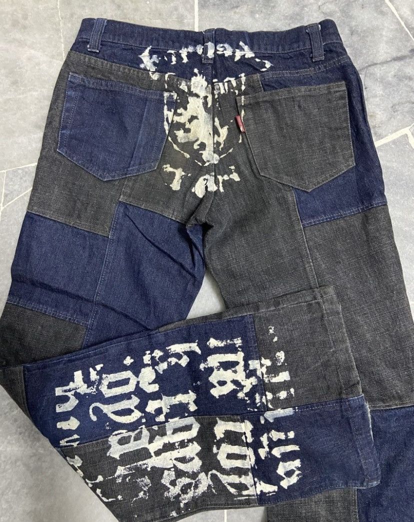 Tornado Mart Japanese Tornado Mart Flared Jeans Patchwork Pants Size US 30 / EU 46 - 7 Thumbnail