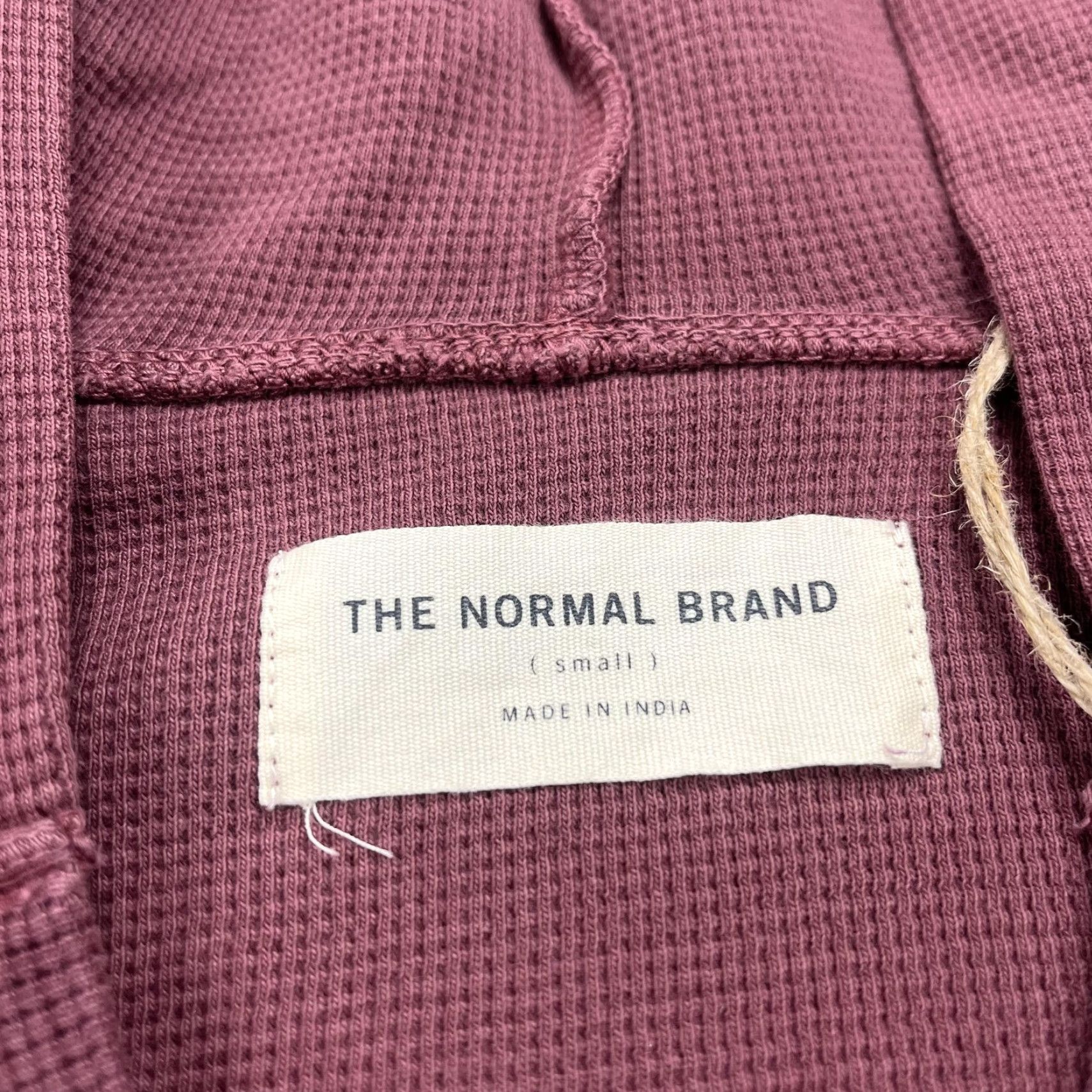 J Brand VINTAGE The Normal Brand Hoodie Mens Small Red Thermal Popover Cotton NWT Size US S / EU 44-46 / 1 - 4 Thumbnail