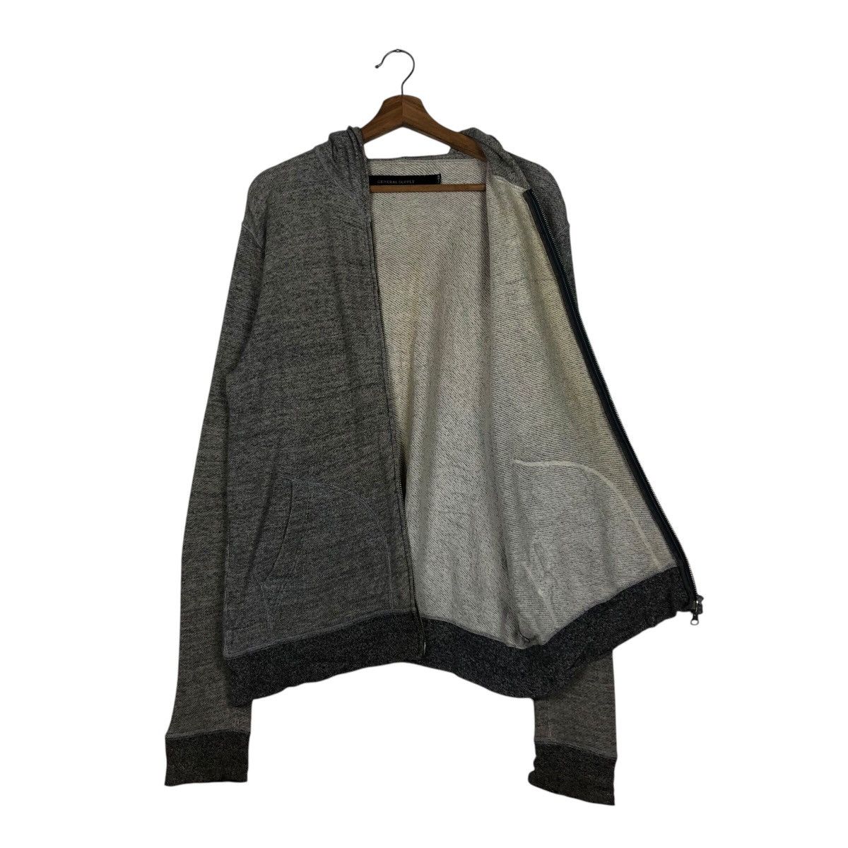 Japanese Brand General Supply Ships Issey Miyake Distressed Zipper Sweater Size US M / EU 48-50 / 2 - 13 Thumbnail