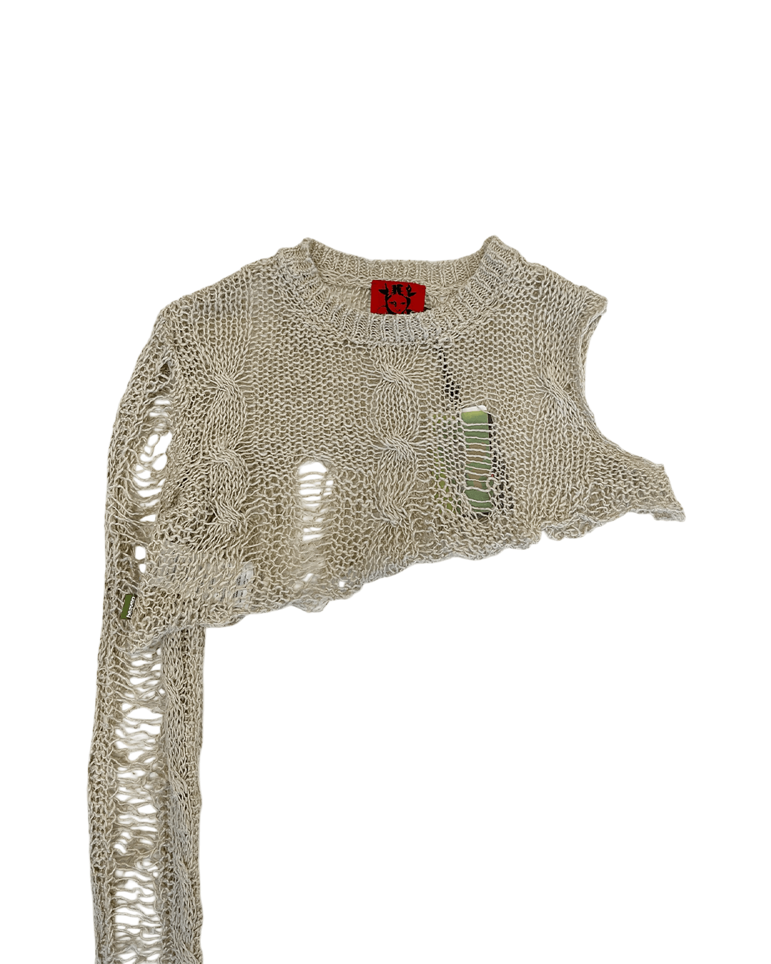 Heaven by Marc Jacobs Heaven by Marc Jacobs Distressed Cropped Sweater Size S / US 4 / IT 40 - 6 Thumbnail