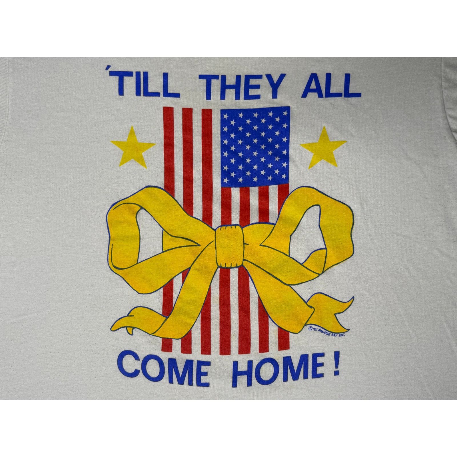 Vintage Vintage 1991 Till They All Come Home Patriotic T-shirt XL Size US XL / EU 56 / 4 - 4 Thumbnail