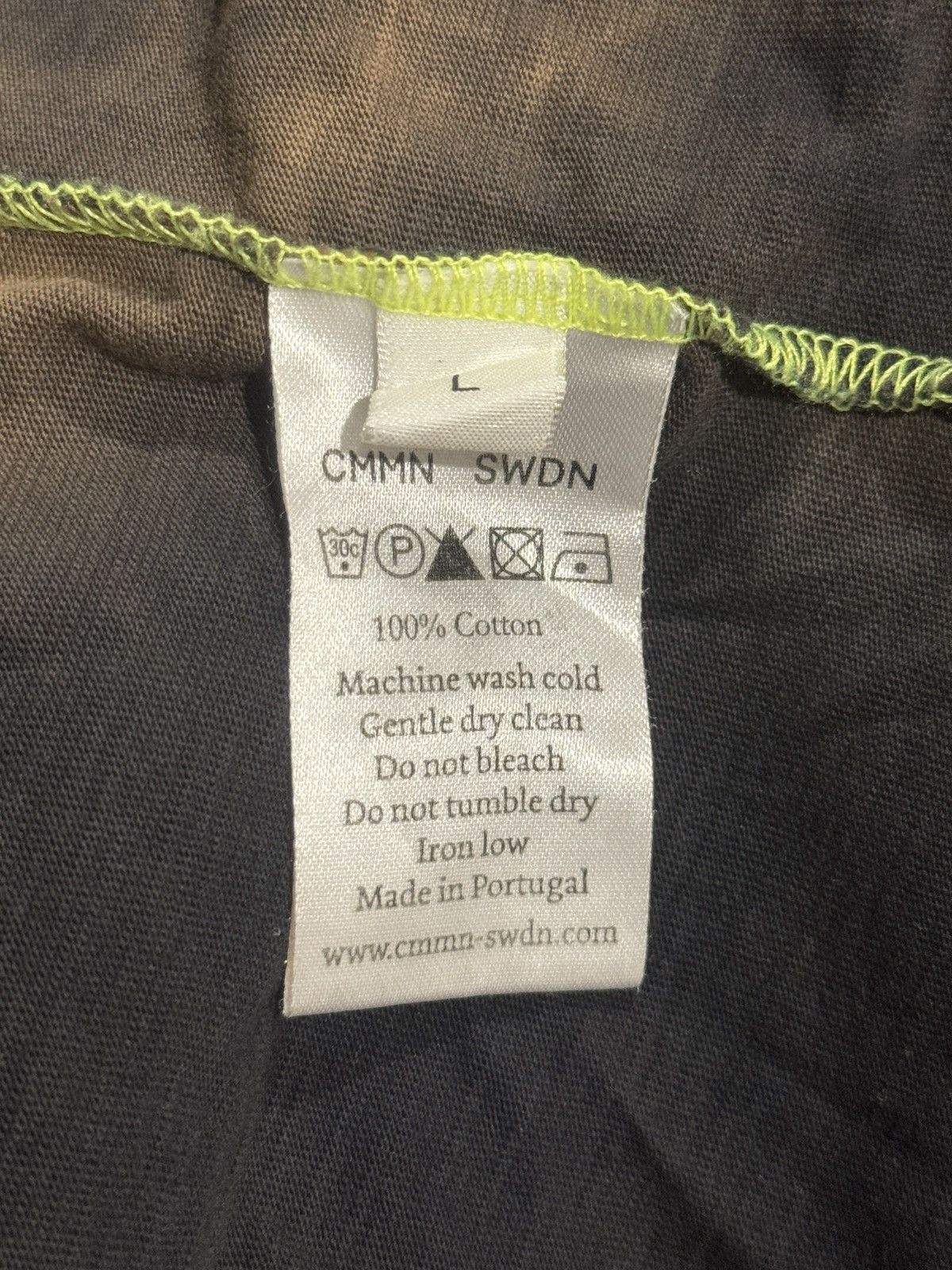 CMMN SWDN CMMN SWDN Raz Panelled Bleach Dyed T-shirt Size US L / EU 52-54 / 3 - 4 Thumbnail