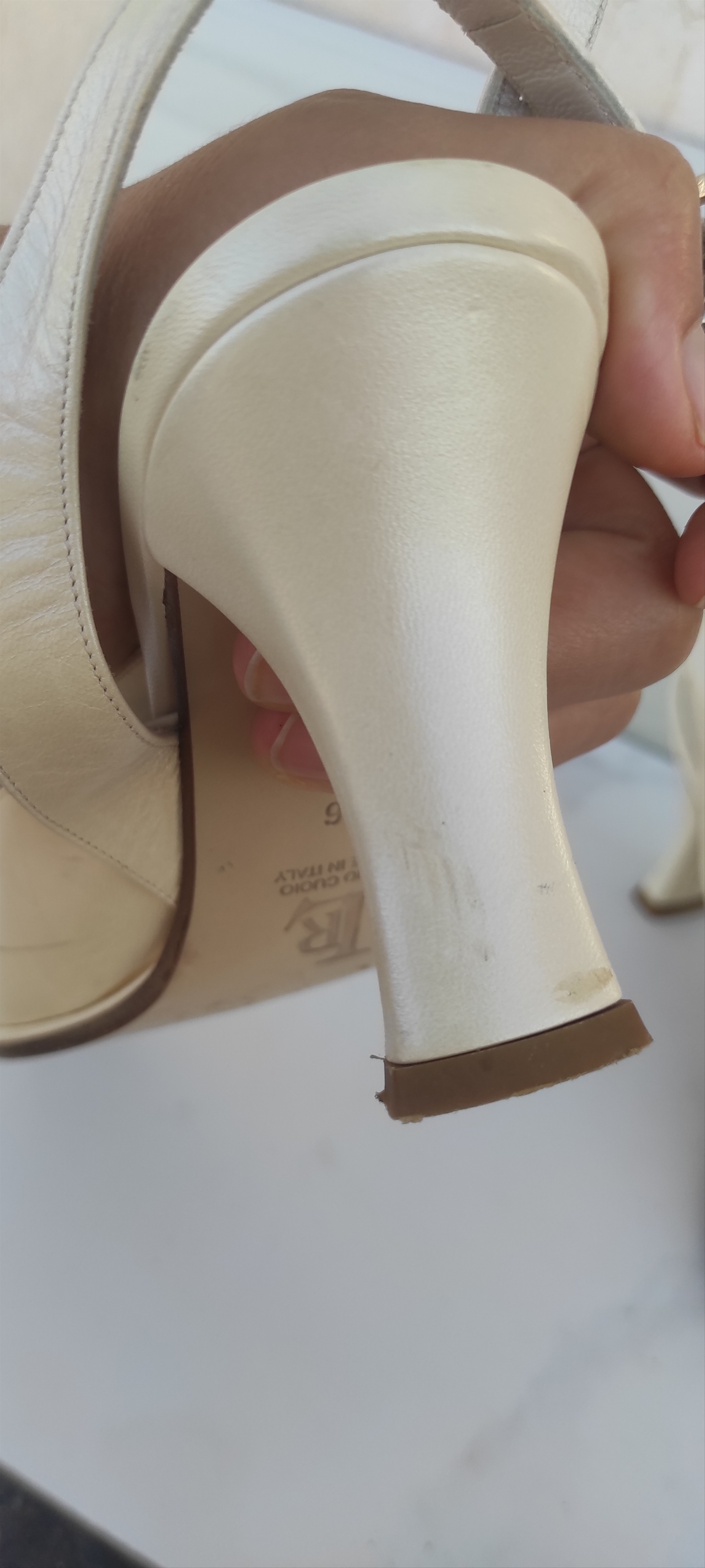 Leather Luca Renzi Slingback Wedding Leather Shoes Made Italy Size US 6 / IT 36 - 10 Thumbnail