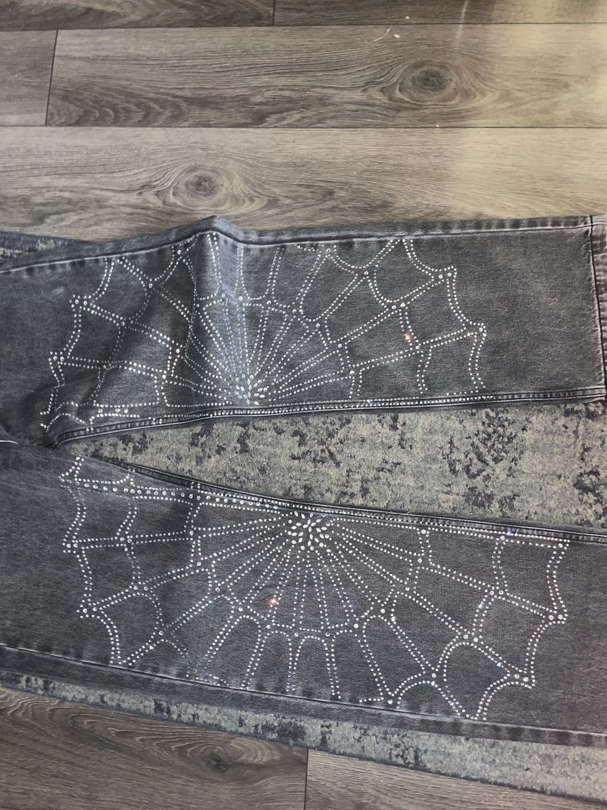 Other Forever Hungry Spider Denim Rhinest Size US 30 / EU 46 - 2 Thumbnail