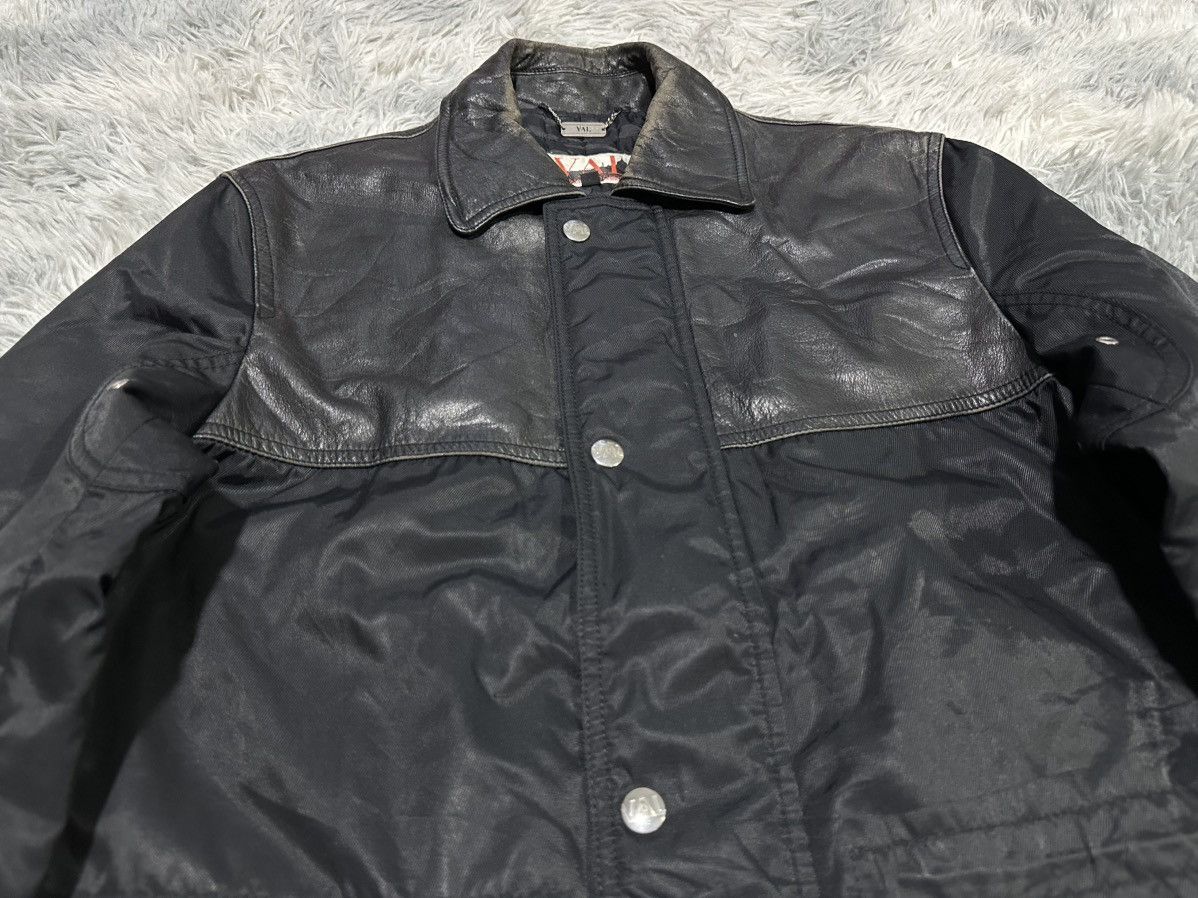Valentino 🔥Archived Valentino Hybrid Cowhide Leather Jacket Patina Size US XL / EU 56 / 4 - 3 Thumbnail