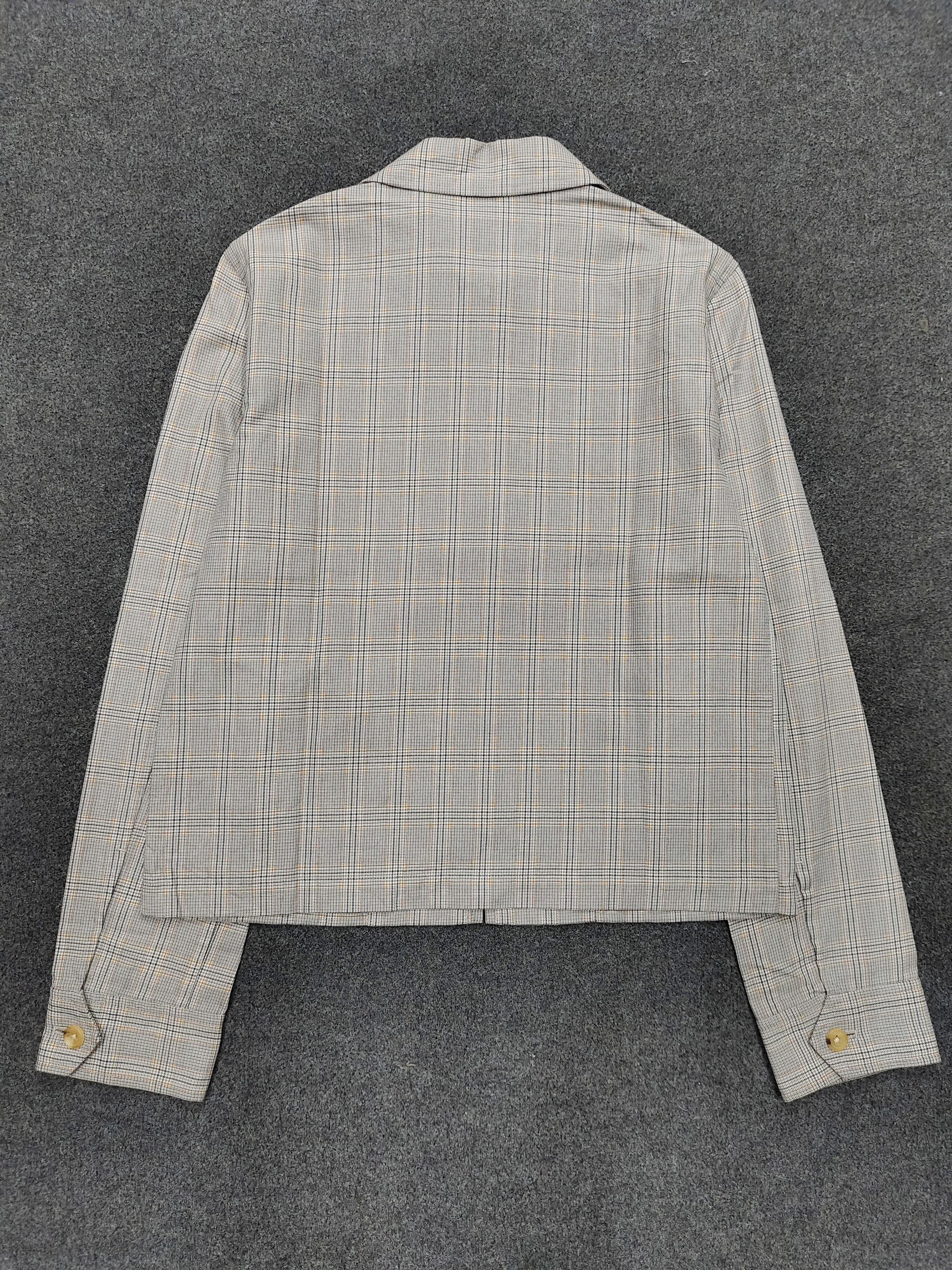 Margaret Howell 90s Margaret Howell- British Minimal Tailored Check Jacket Size M / US 6-8 / IT 42-44 - 6 Thumbnail