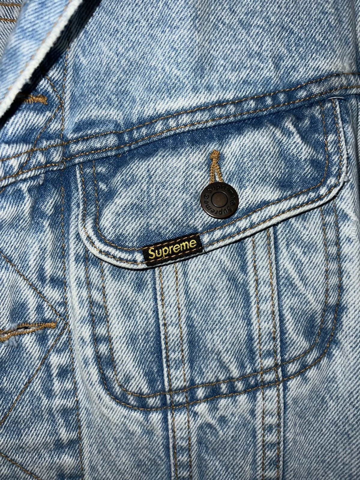 Supreme Supreme Denim Trucker Jacket SS16 (Rare) Size US M / EU 48-50 / 2 - 3 Thumbnail