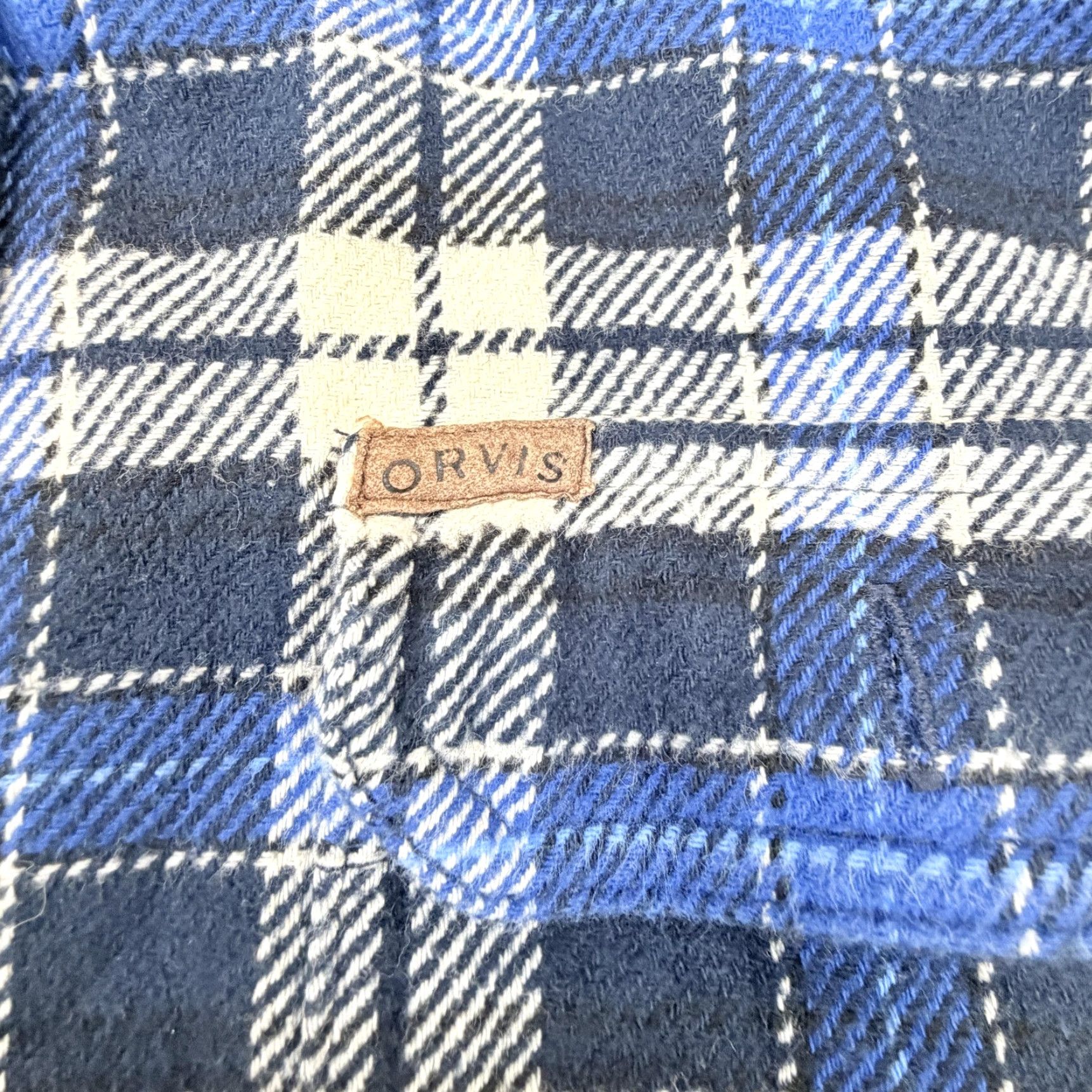 Orvis Orvis Shirt Mens Large Blue Plaid Flannel Button-Up Long Sleeve Casual Outdoor Size US L / EU 52-54 / 3 - 5 Thumbnail