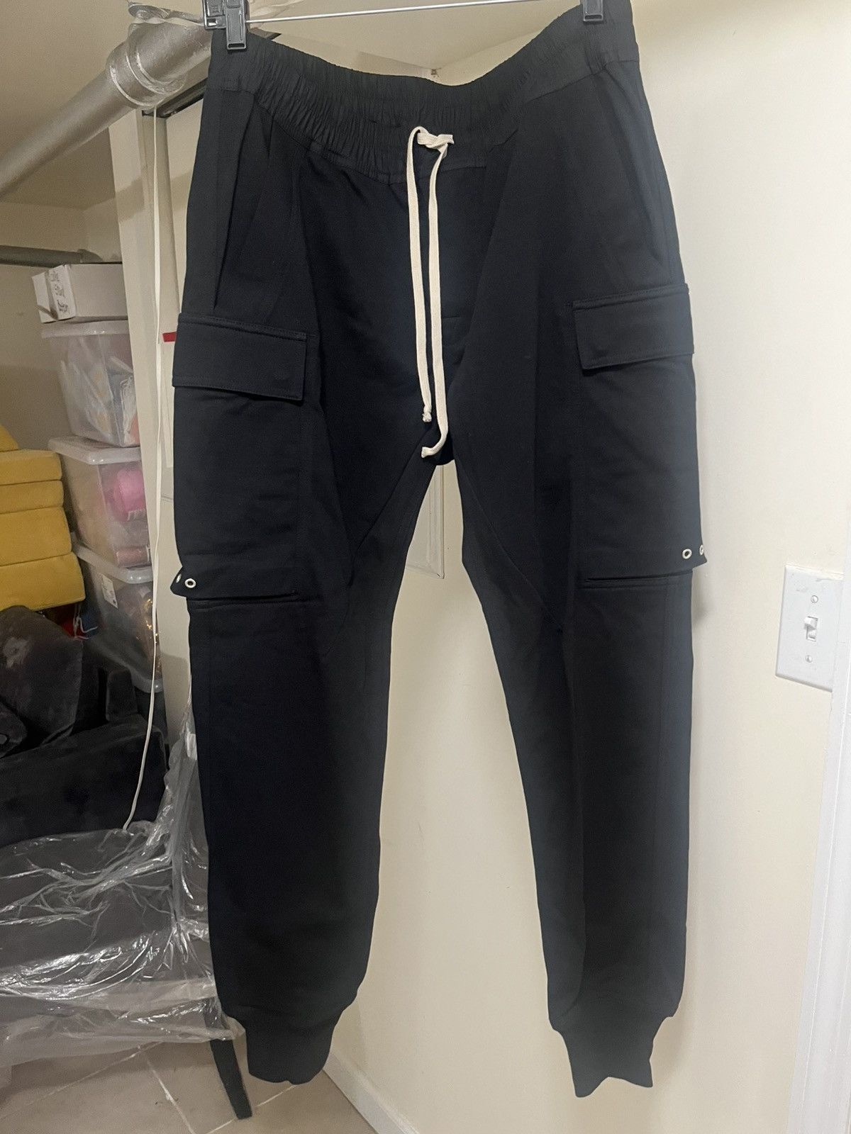 Rick Owens Rick Owens Drawstring Cargo Joggers Sz 48 IT(12us) Size 34" / US 12 / IT 48 - 1 Thumbnail