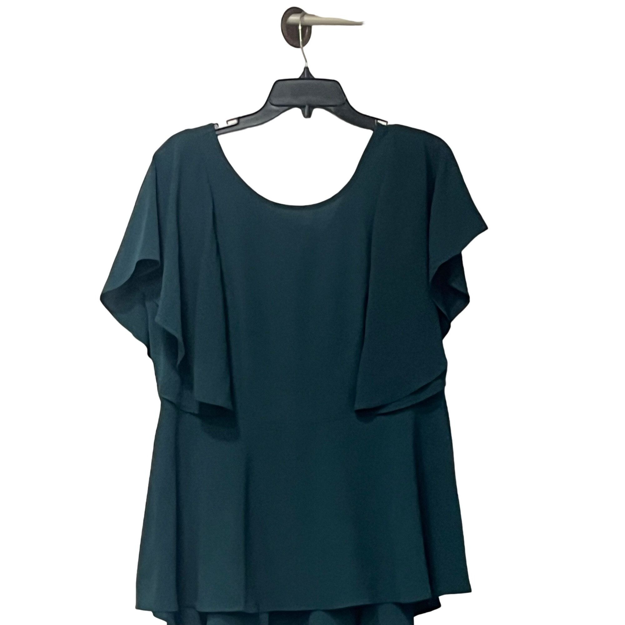 Other City Chic Romantic Mood PeplumTop, Jade, Size XXS (US 12)-se Size XL / US 12-14 / IT 48-50 - 5 Thumbnail