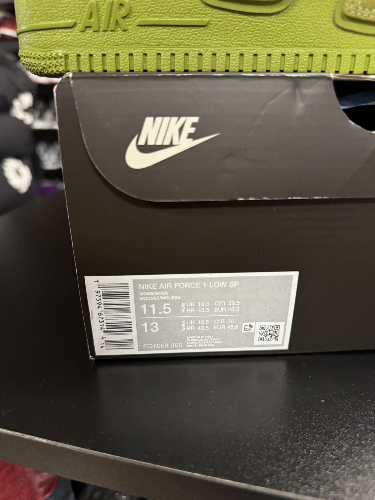 Cactus Plant Flea Market × Nike Nike Air Froce 1 CPFM Moss Size 11.5 Brand New Size US 11.5 / EU 44-45 - 19 Thumbnail