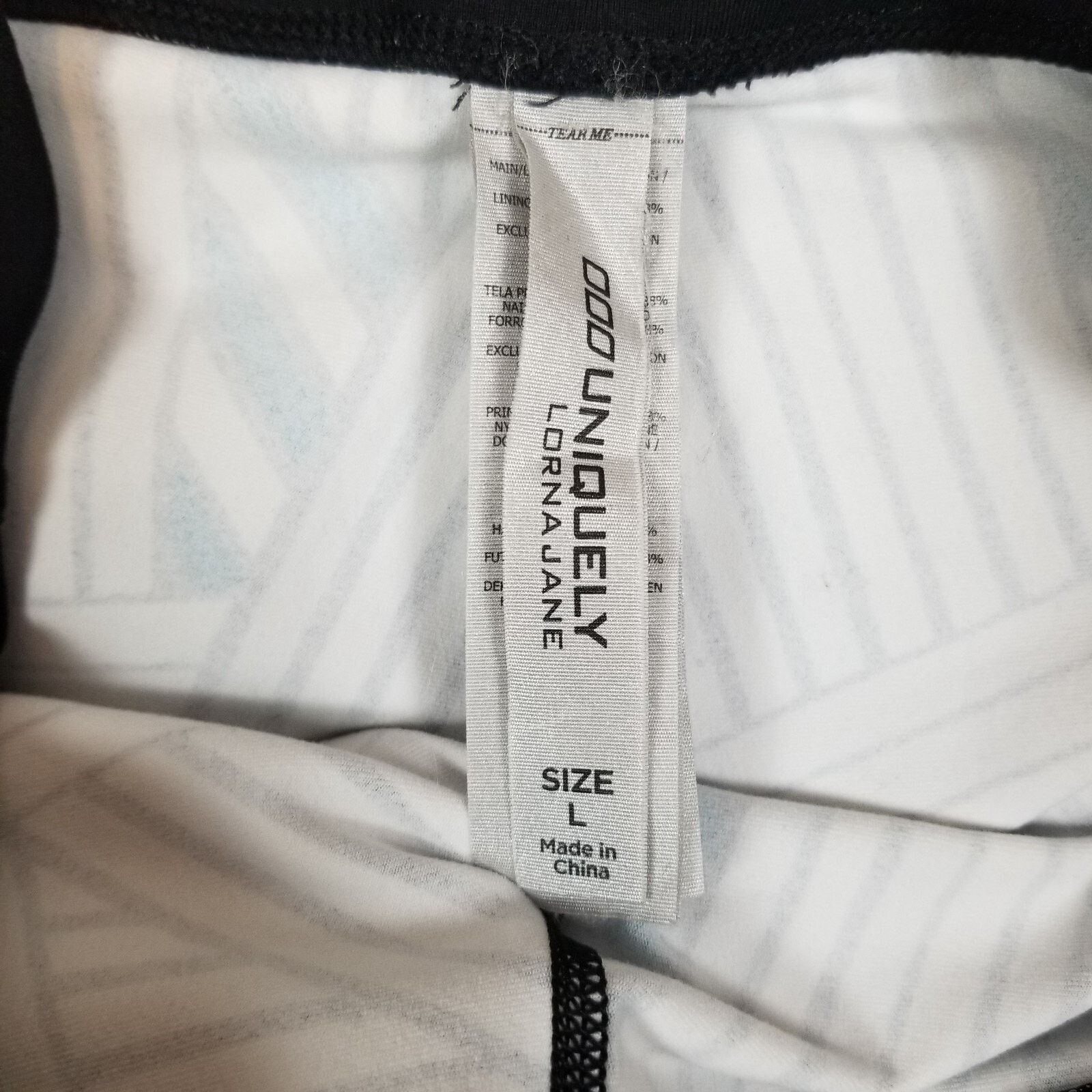 Other Lorna Jane Abstract Crop Leggings Gray Sz Large Size 34" / US 12 / IT 48 - 4 Thumbnail