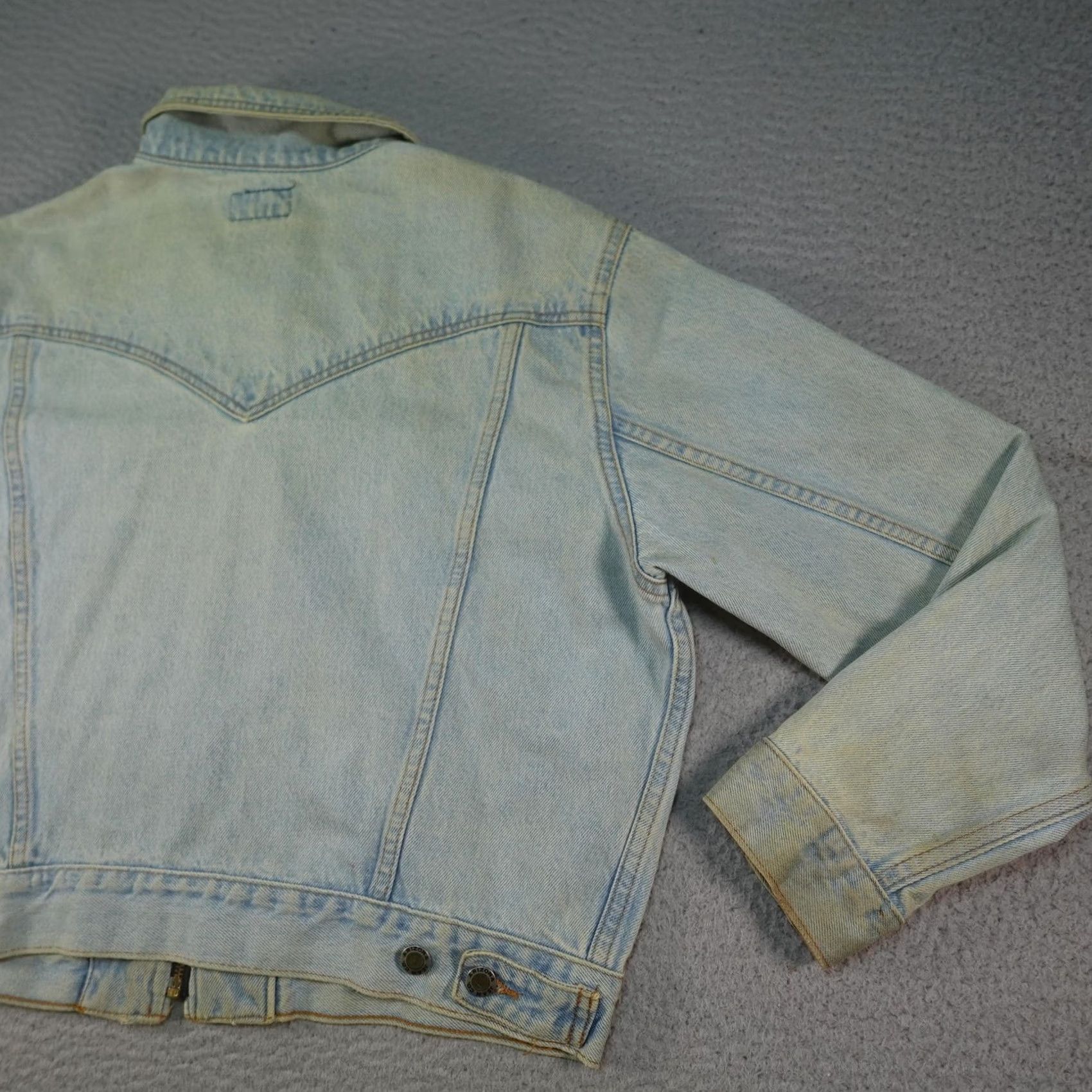 Vintage VINTAGE Arizona Jean Company Womens Denim Bomber Jacket M Blue 90s Trucker Casual Workwear Jacket Size M / US 6-8 / IT 42-44 - 7 Thumbnail