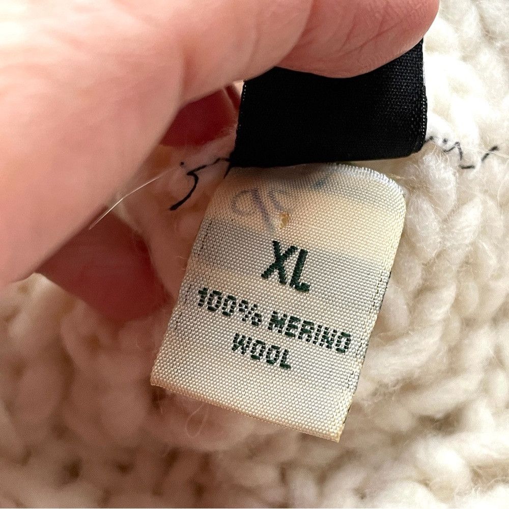 Vintage Handmade Peruvian Cable Knit Hooded Wool Full-Zip Cardigan Size M / US 6-8 / IT 42-44 - 8 Thumbnail