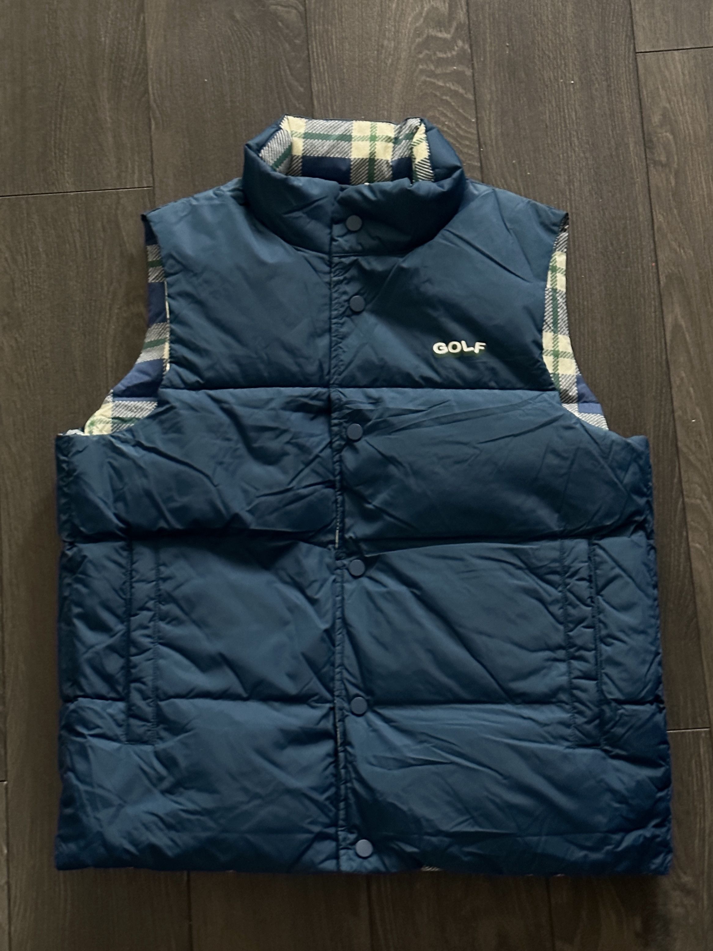 Golf Wang GOLF WANG REVERSIBLE NAVY PUFFER VEST Size US M / EU 48-50 / 2 - 4 Thumbnail