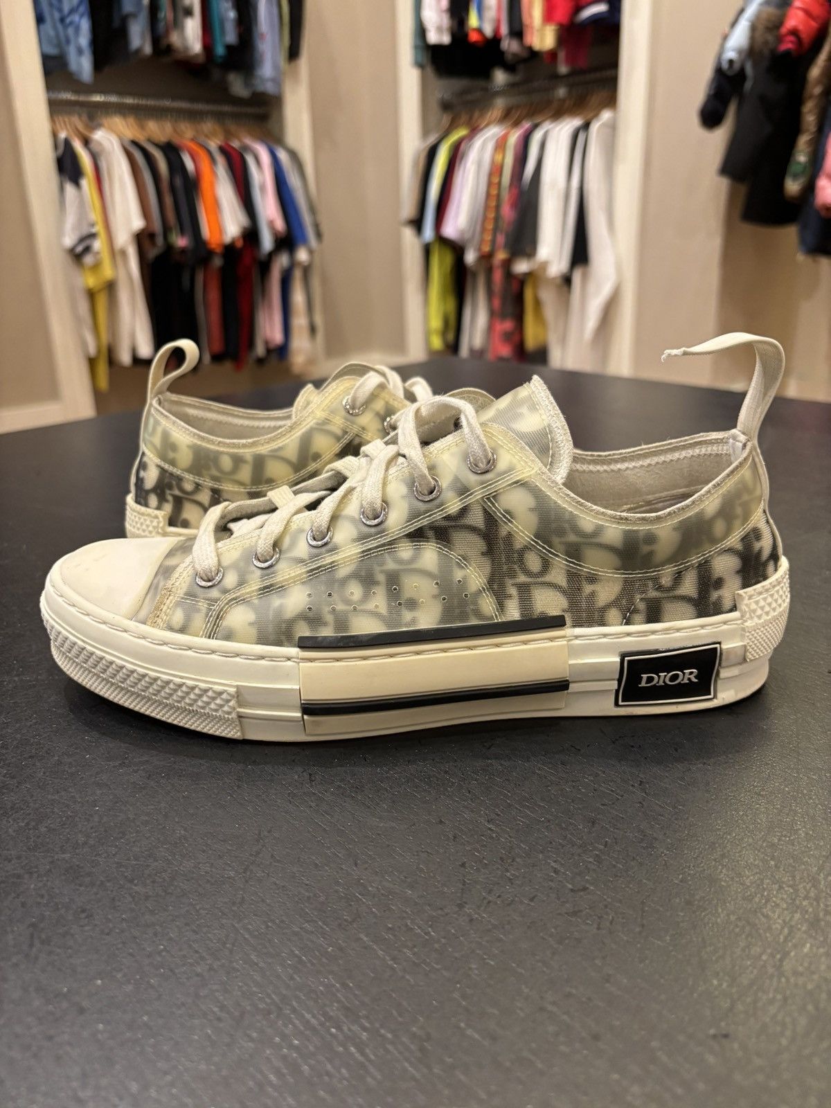 Dior Dior B23 Low Top Oblique Size US 7 / EU 40 - 2 Thumbnail