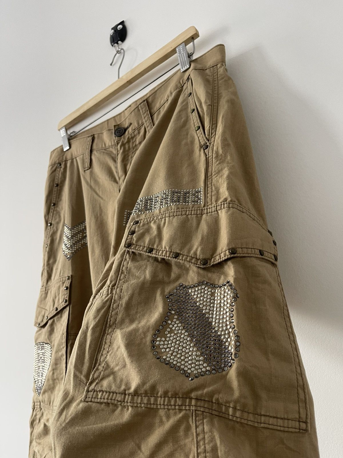 Seditionaries Rare Vintage RATTLE TRAP Japan Parachute Bondage Cargo Pant Size US 34 / EU 50 - 8 Thumbnail