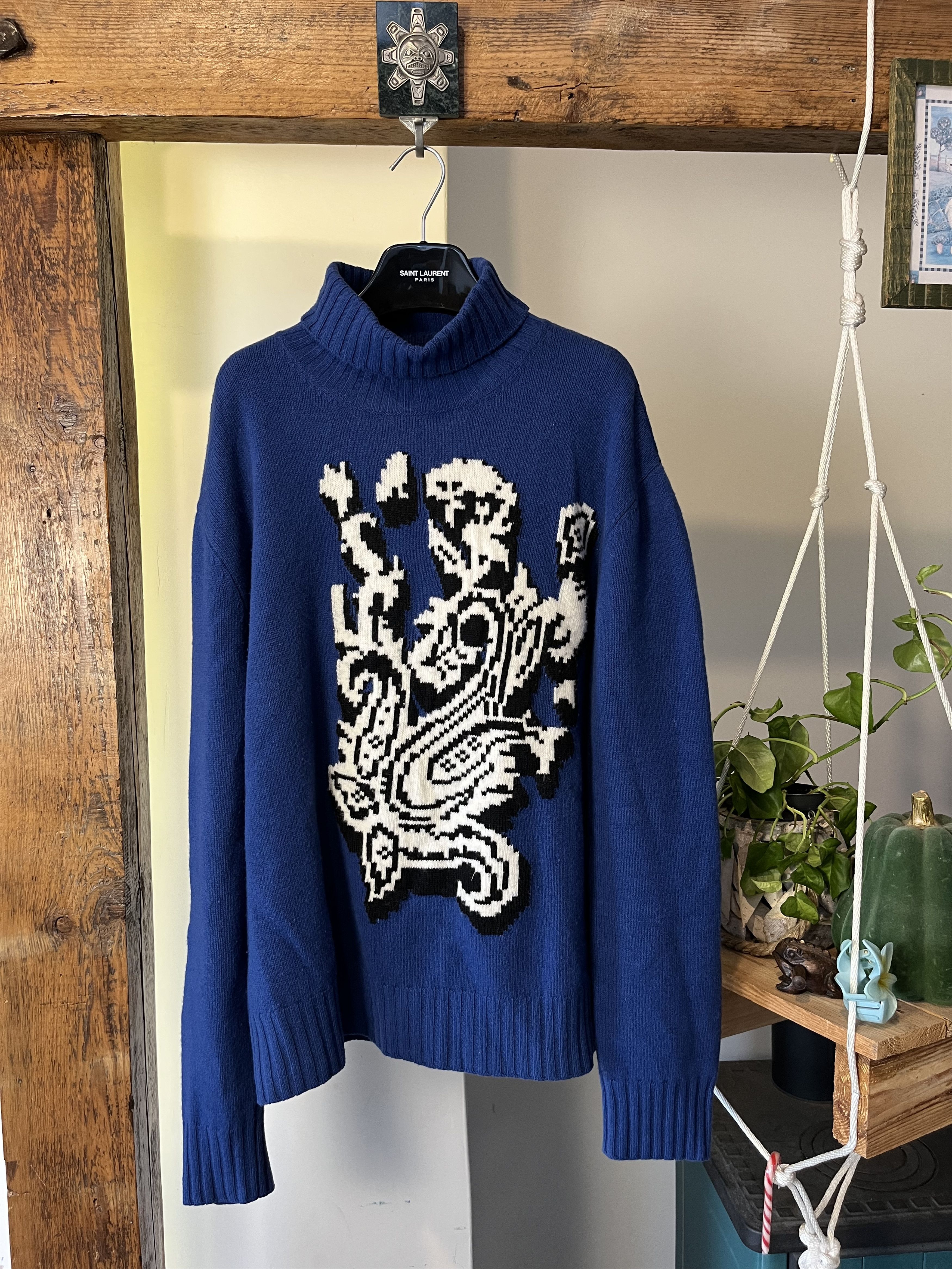 Designer × Etro Etro FW 2022 Runway Wool Turtleneck Knitwear Size US L / EU 52-54 / 3 - 2 Thumbnail