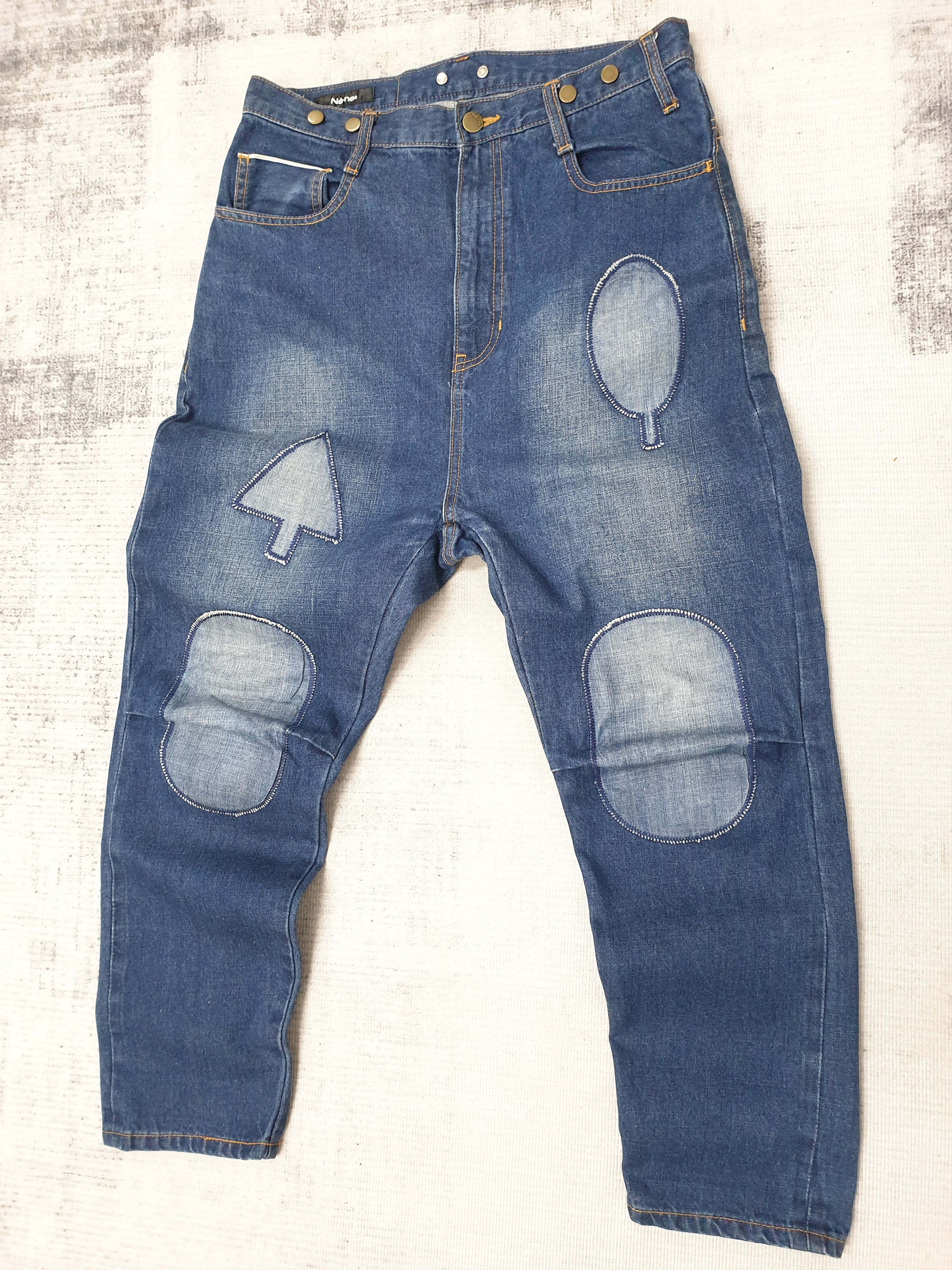 Issey Miyake Ne-net ex former issey miyake Patchwork selvedge pant Size US 30 / EU 46 - 6 Thumbnail