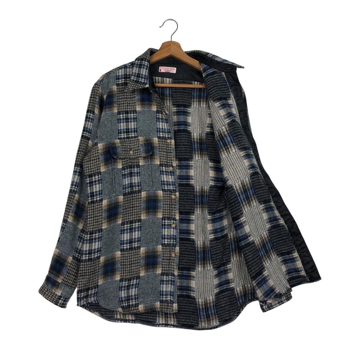 Japanese Brand 📌Vintage Shirt Jacket Tartan Design Neyries Wear Checked Size US L / EU 52-54 / 3 - 12 Thumbnail