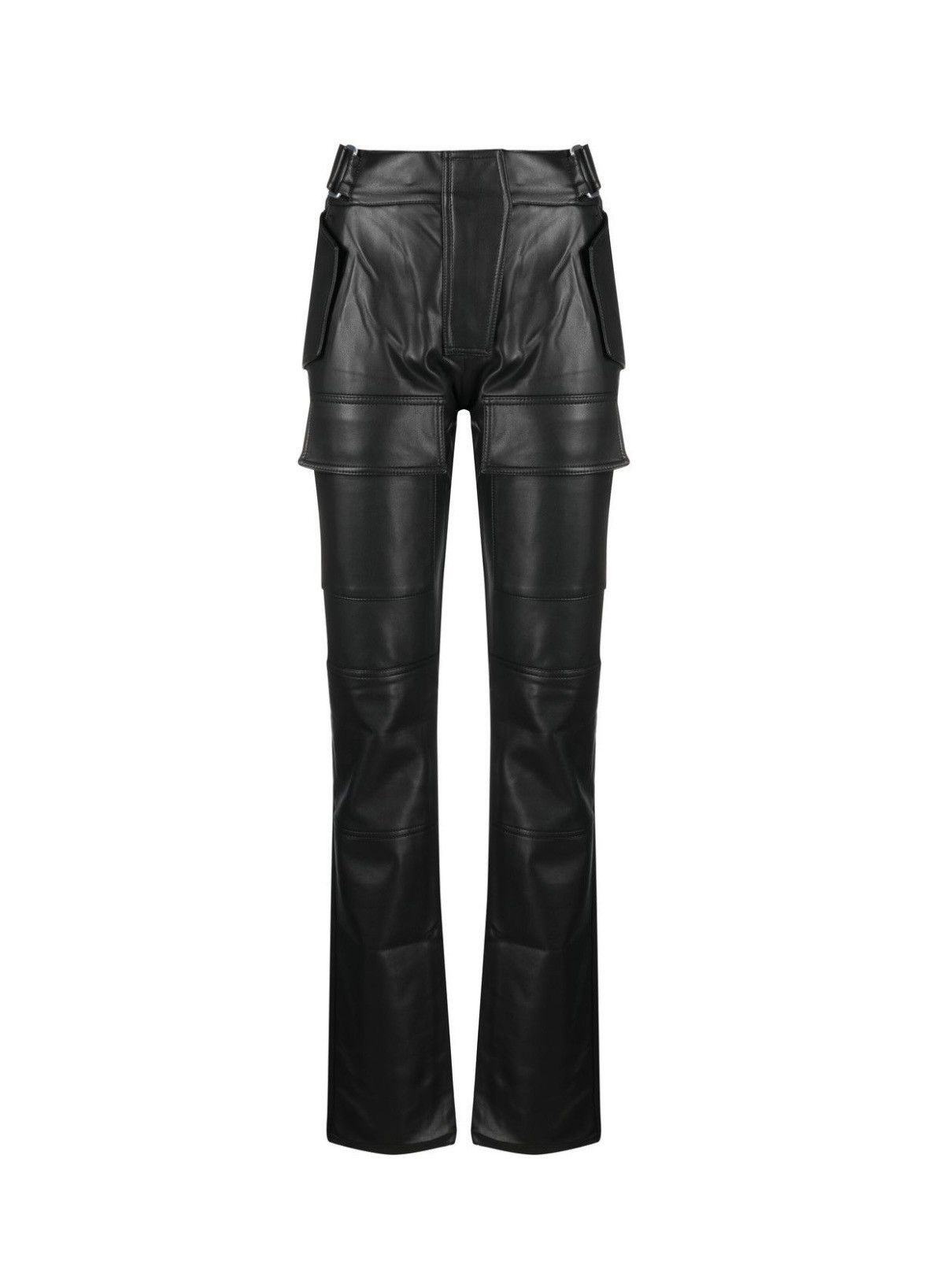 image of Misbhv Vegan Leather Moto Trousers in Black, Women's (Size 26)