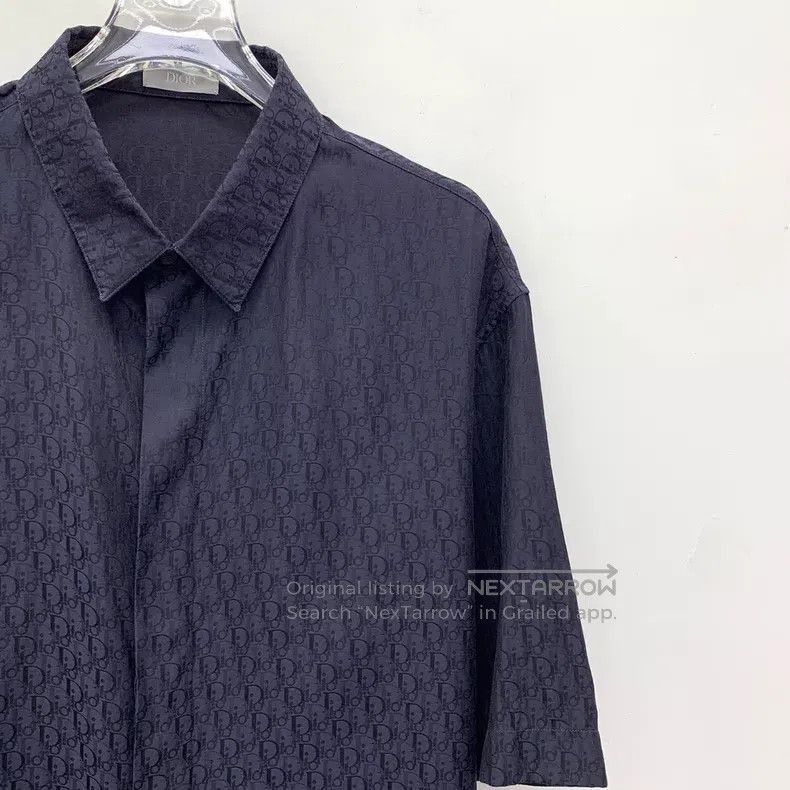 Dior Dior Size 41 Dark blue logo old flower full print mulberry Size US XXS / EU 40 - 3 Thumbnail