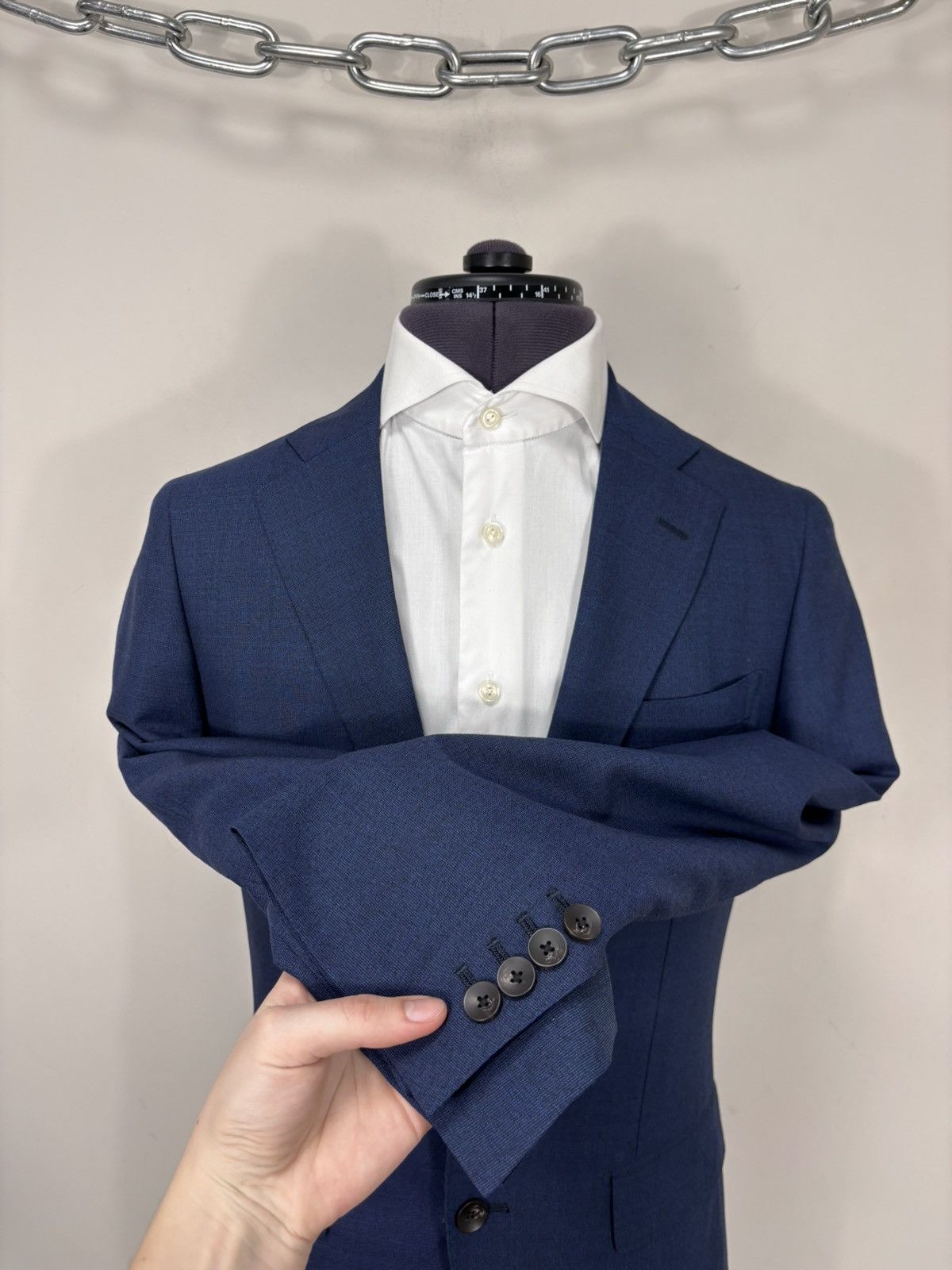 Japanese Brand Suit Select Japan Men’s 2-Piece New Zealand Wool Blend Suit Size 38R - 6 Thumbnail