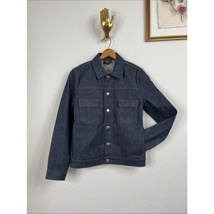 A.P.C. A.P.C. Selvedge Denim Work Jacket Japanese Selvedge Jean Size US S / EU 44-46 / 1 - 1 Thumbnail