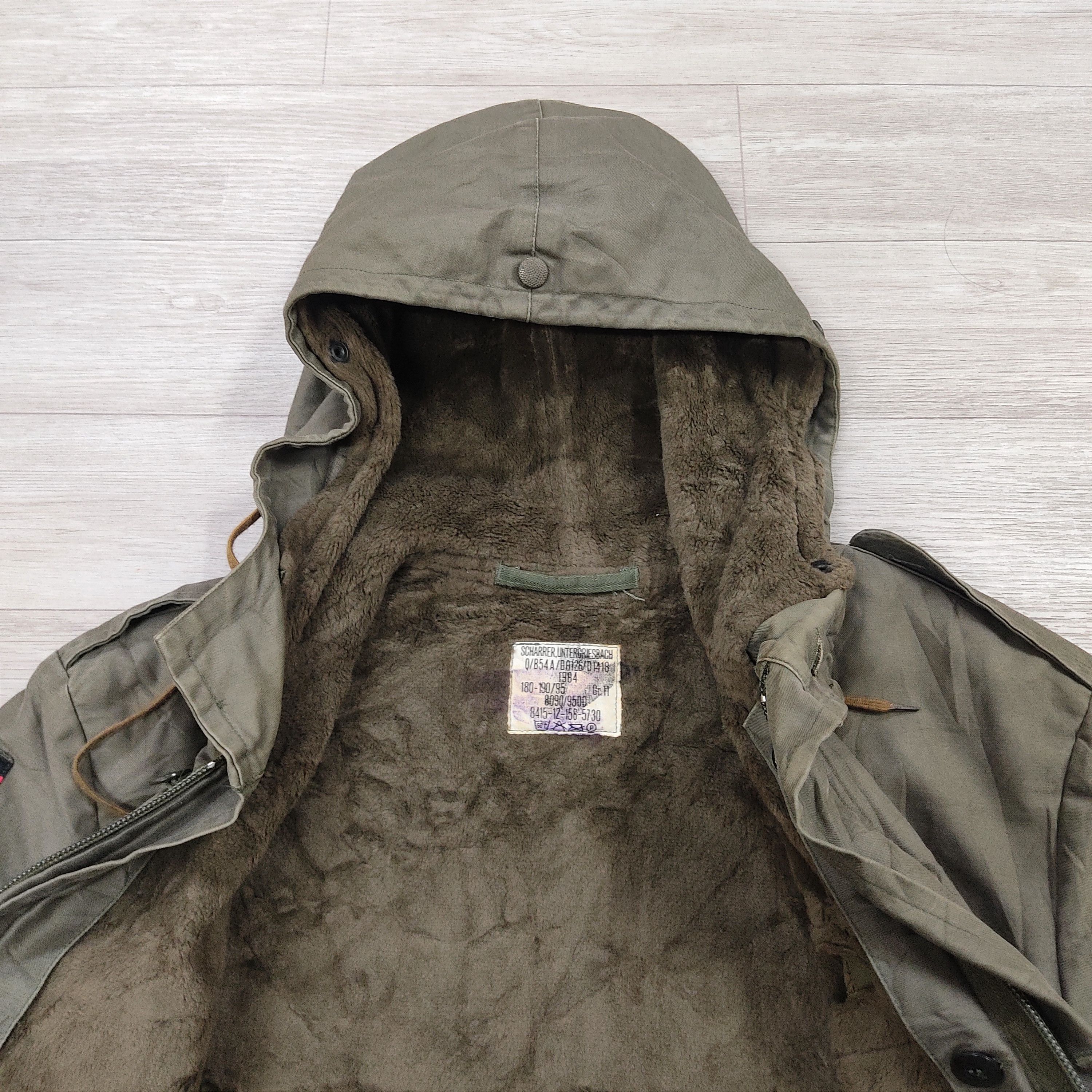 Vintage Vtg OG German Army Scharrer Untergriesnach Parka Size US L / EU 52-54 / 3 - 5 Thumbnail