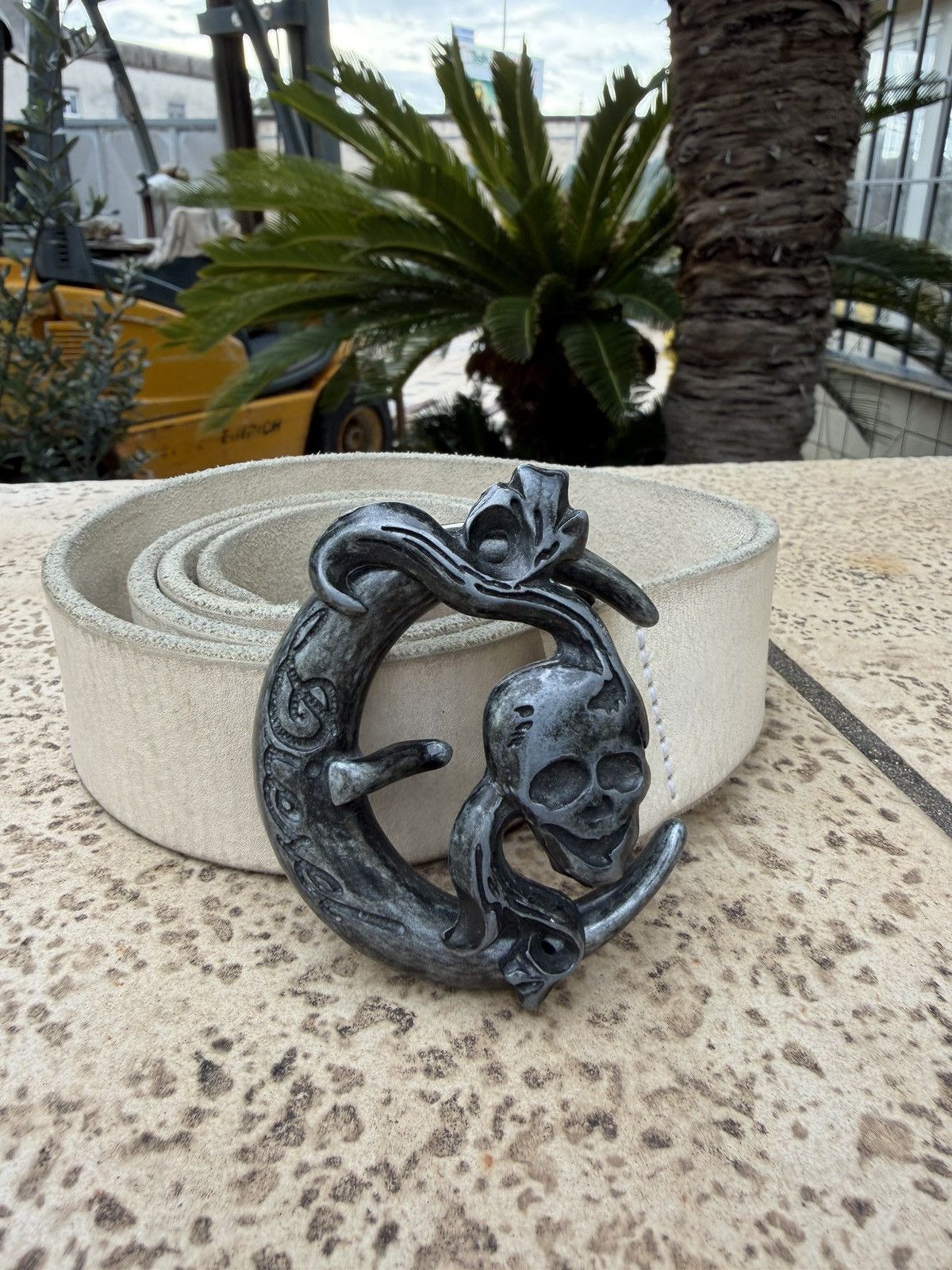 Diesel Diesel Leather Belt Skull Size ONE SIZE - 3 Thumbnail